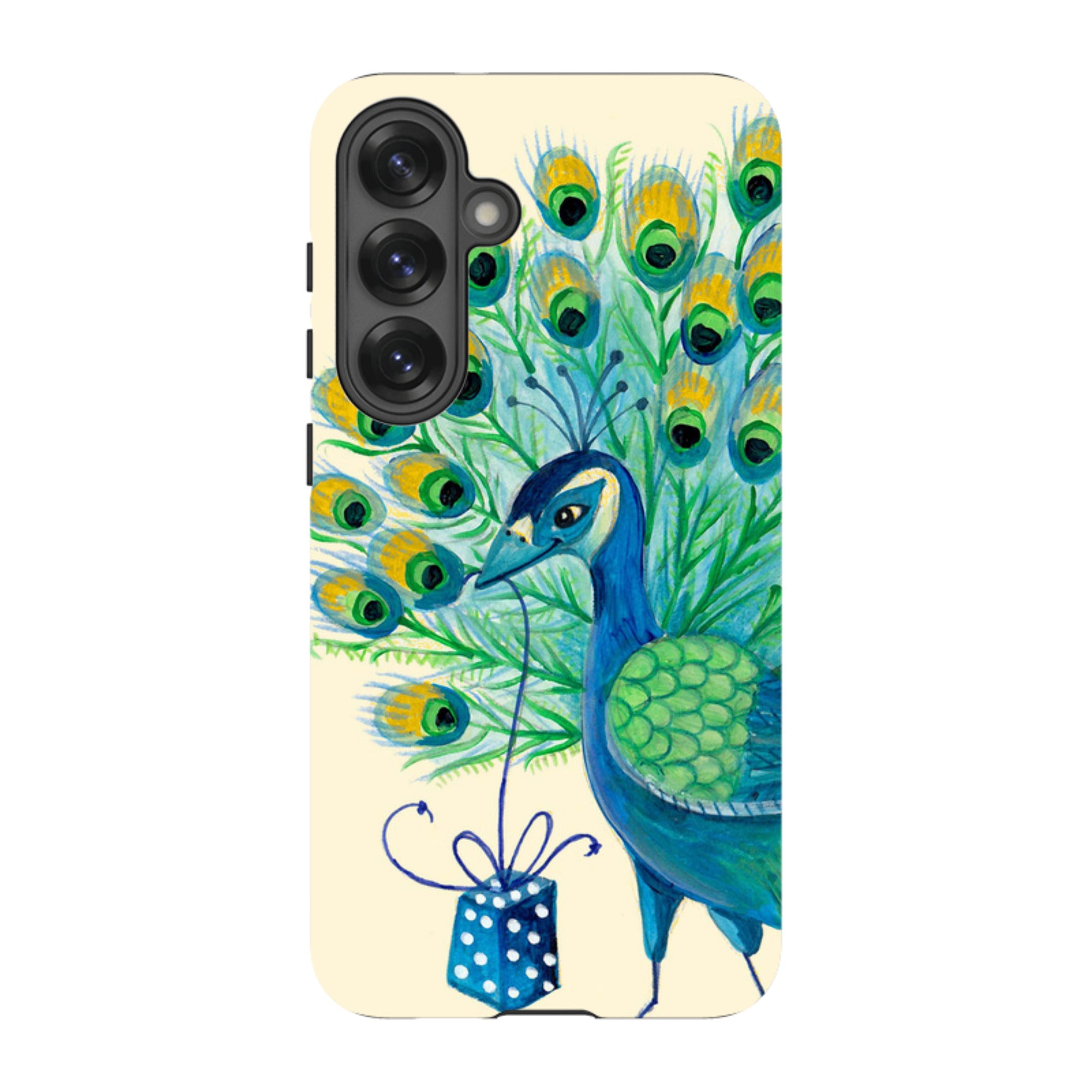 Samsung Tough Case - Peacock Present By Caroline Bonne Muller