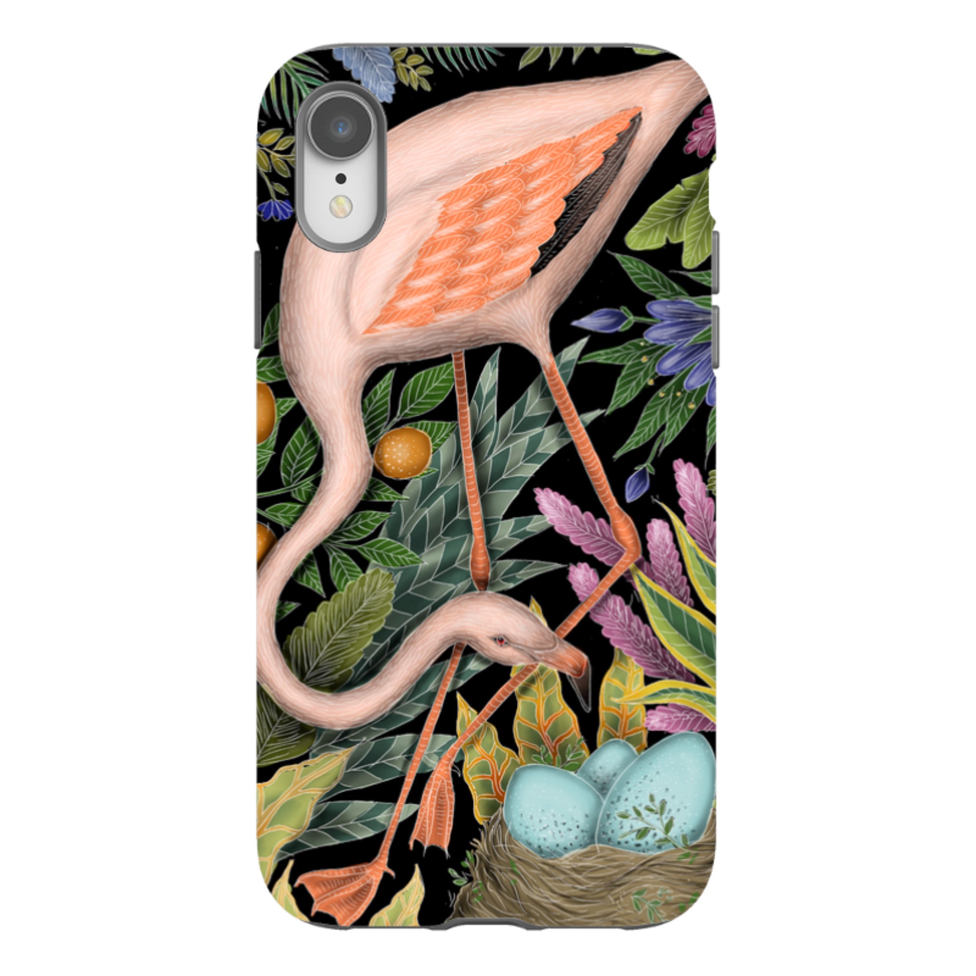 iPhone Tough Case - Flamingo By Catherine Rowe