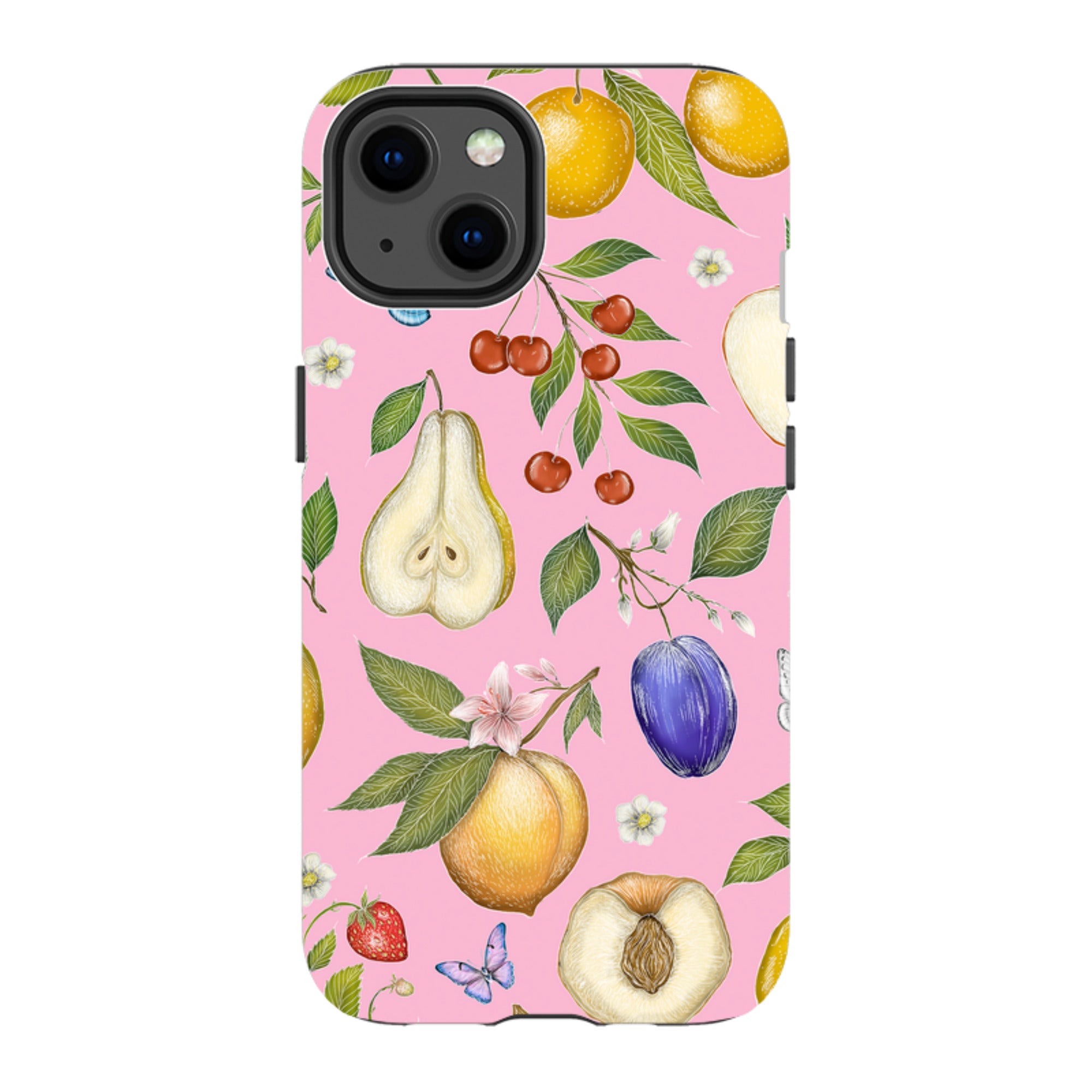 iPhone MagSafe Tough Case -  Pink Fruits By Catherine Rowe