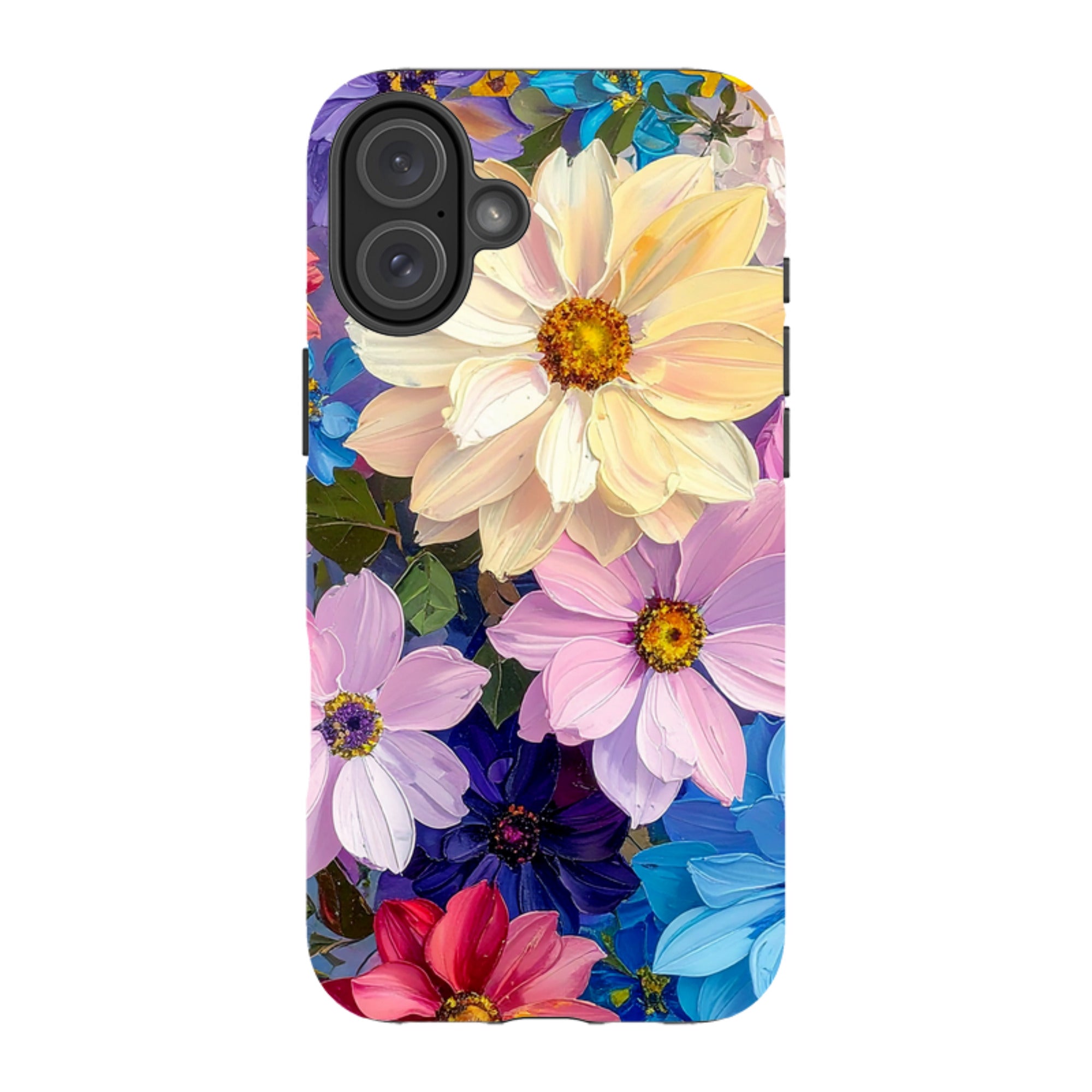 iPhone MagSafe Tough Case - Summer Floral Blue Garden