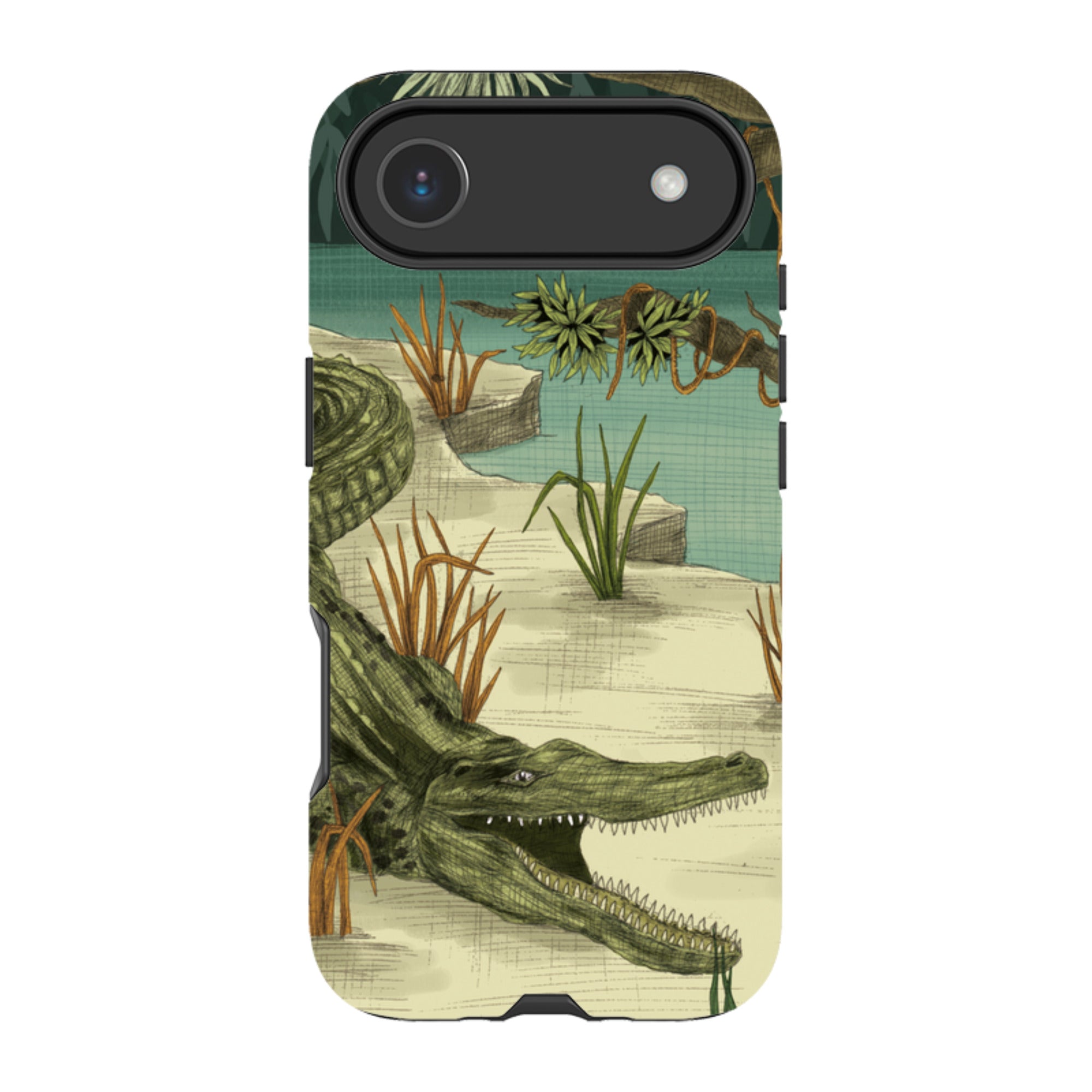 iPhone Tough Case - Crocodile By Jade Mosinski