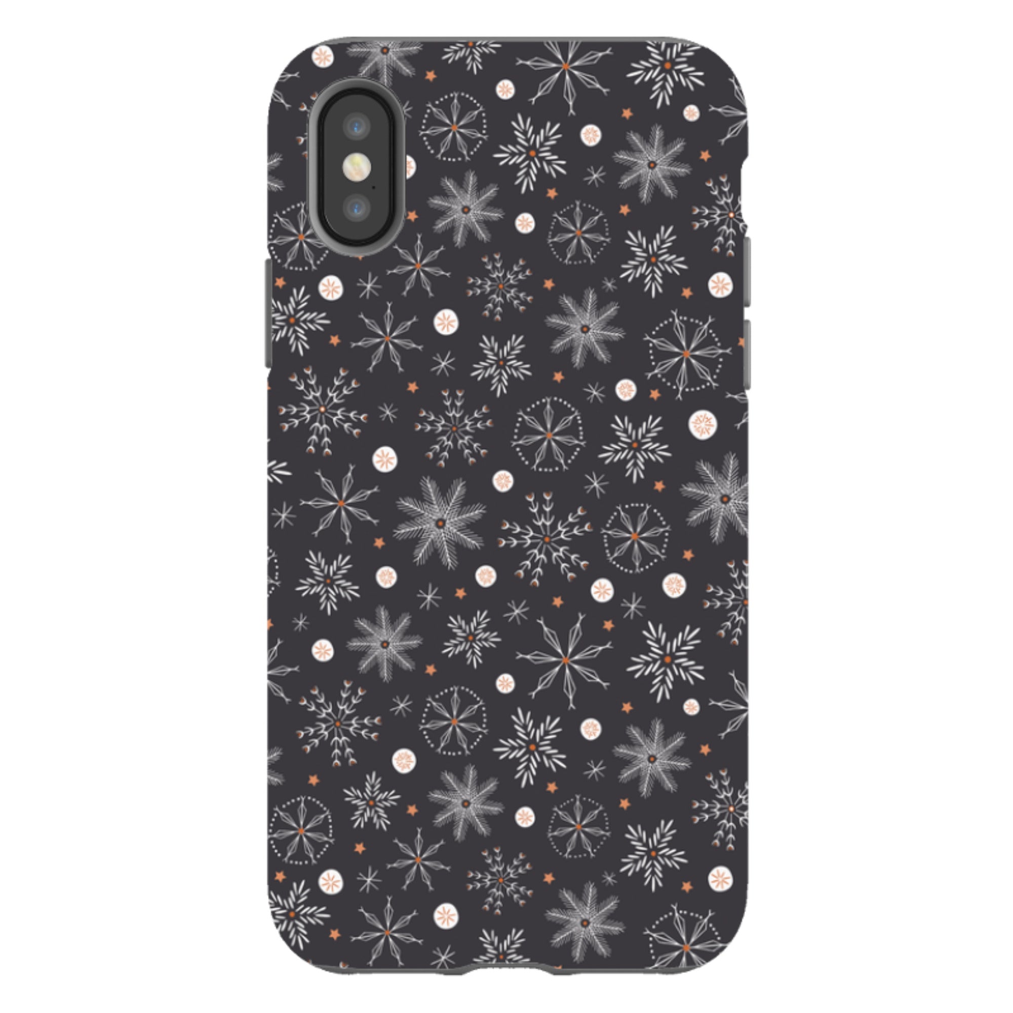 iPhone Tough Case - Christmas Snowflakes II By Ali Brookes