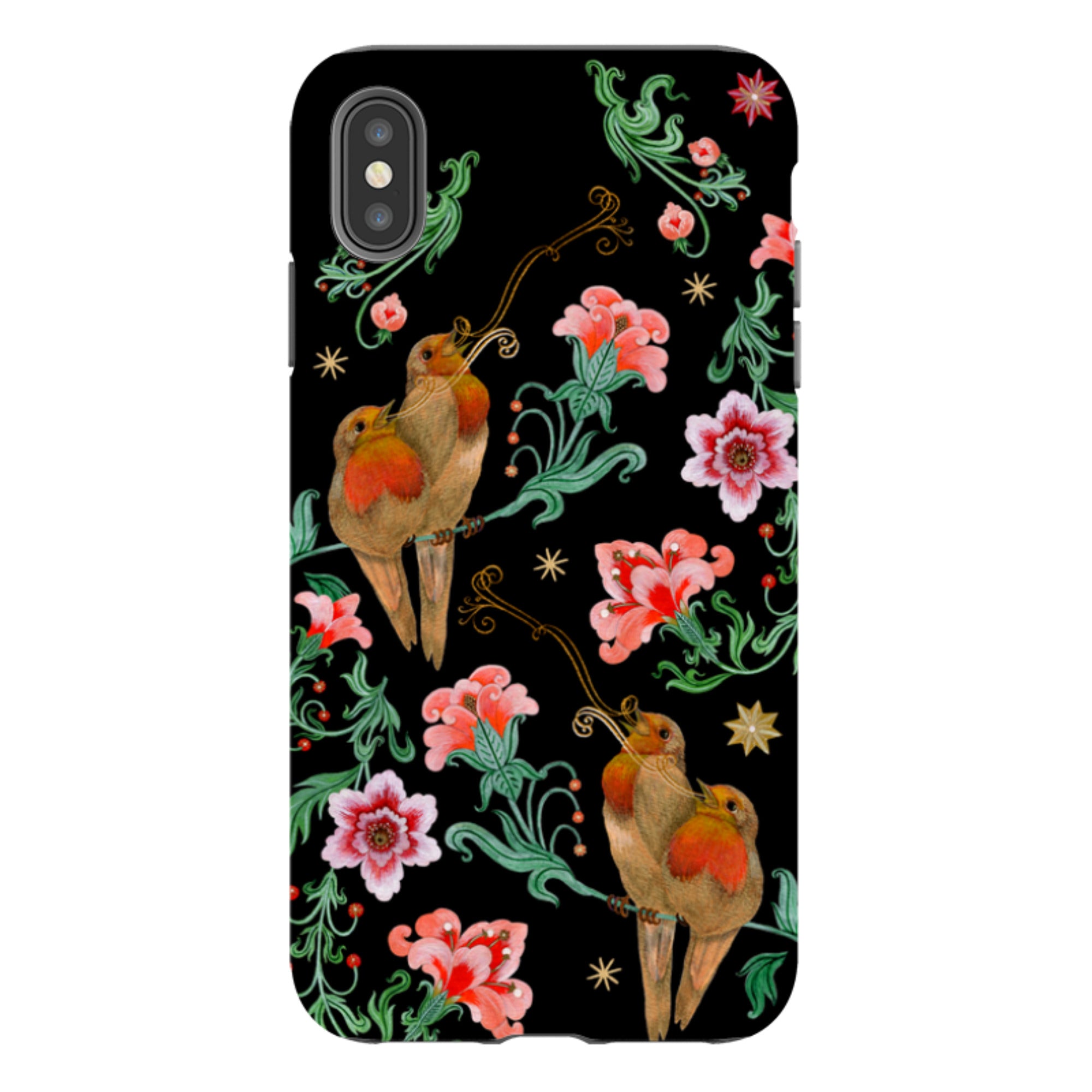 iPhone Tough  Case - Four Calling Birds By Maria Matos