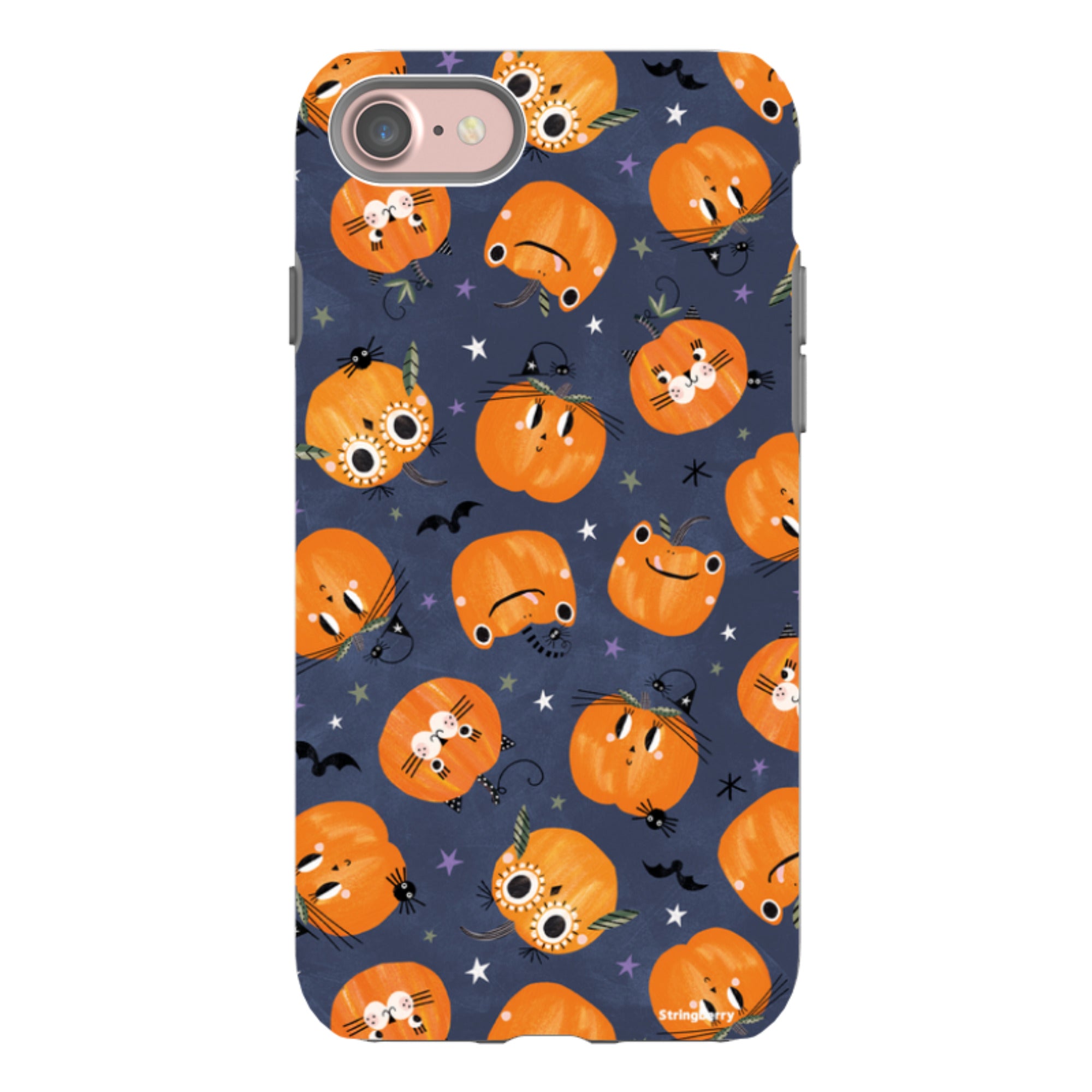 iPhone Tough Case - Halloween Pumpkin Dark By Ali Brookes