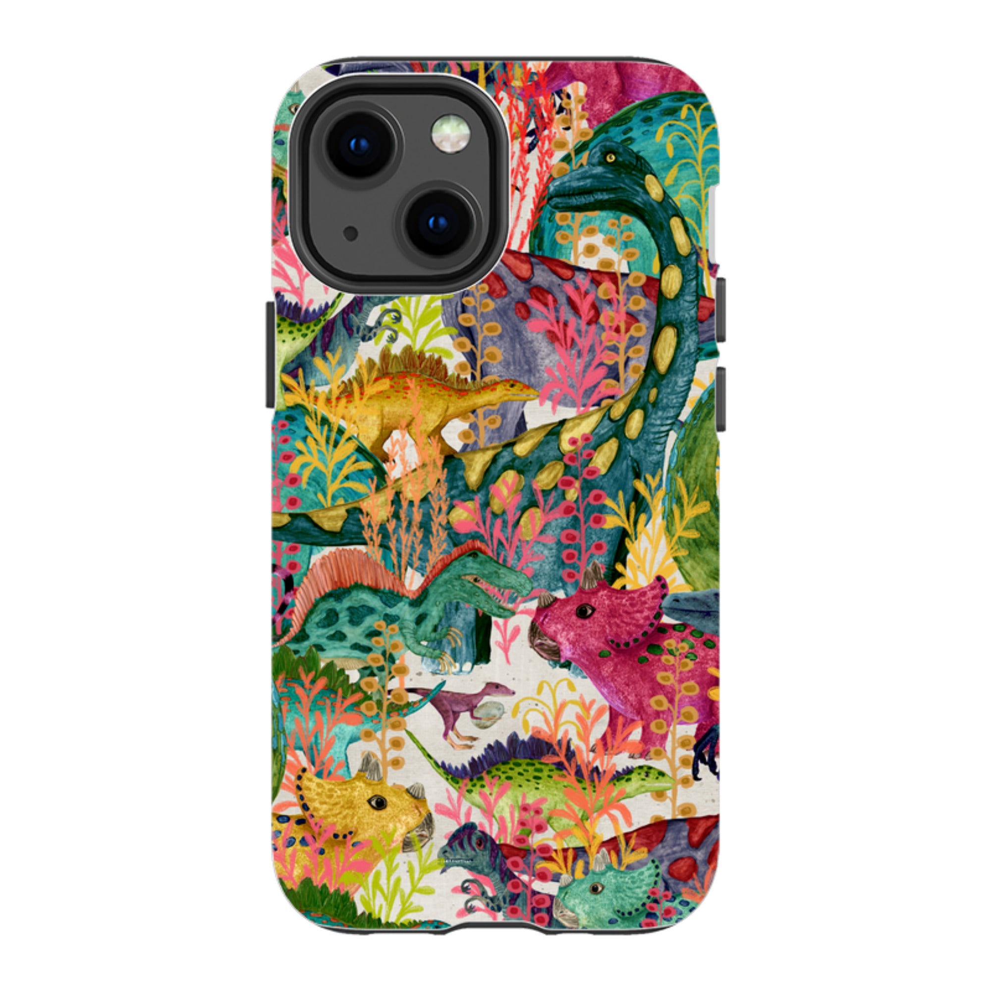 iPhone Tough Case - Dinosaur Jamboree By Katherine Quinn