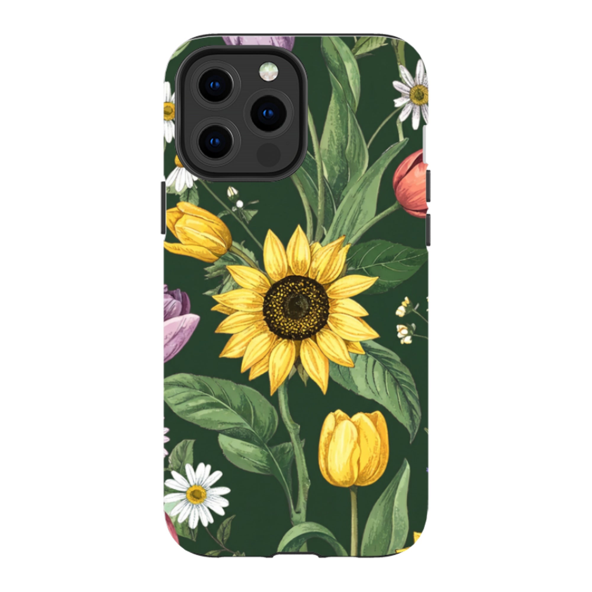 iPhone Case - Green Sunflowers