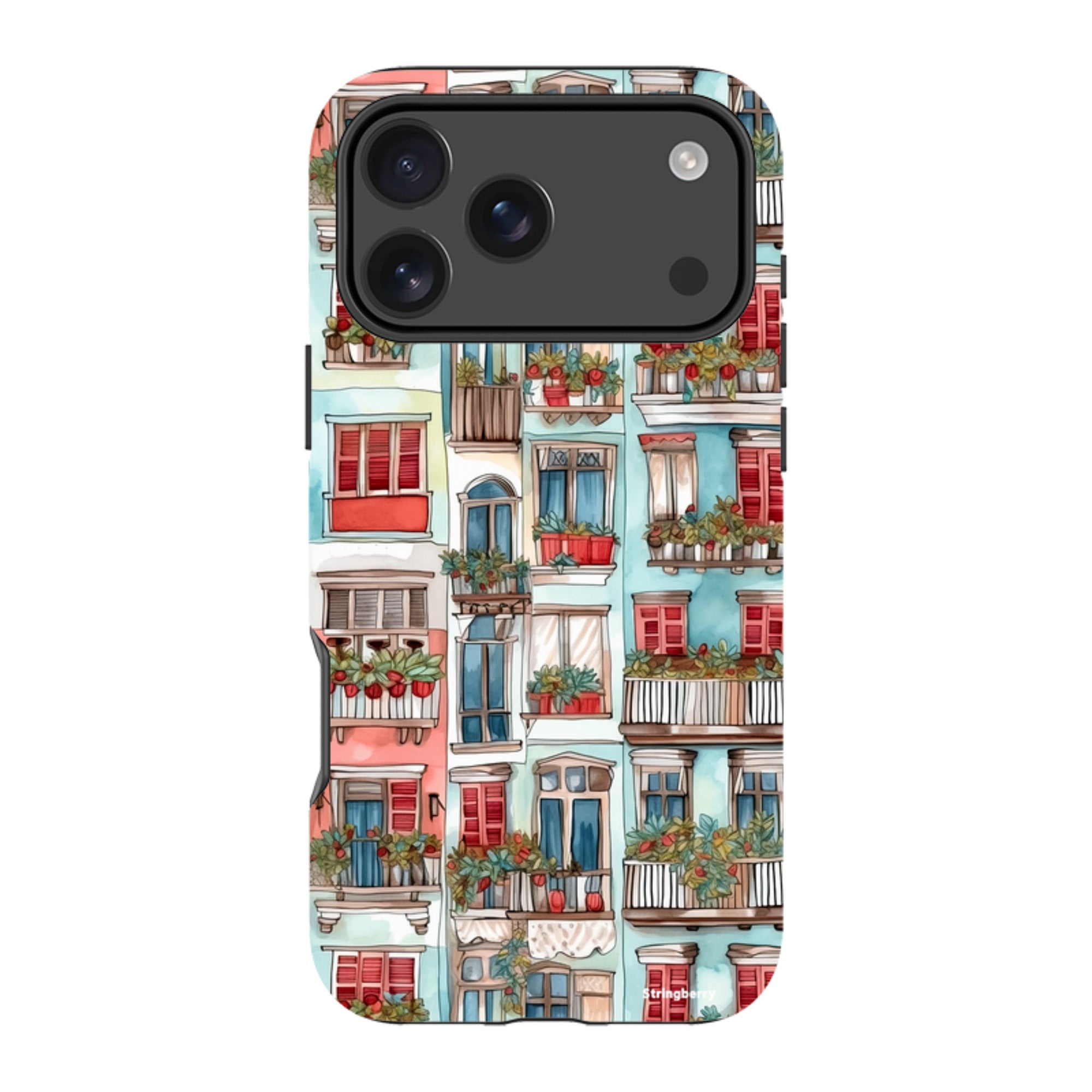 iPhone Tough Case - Floral Balcony