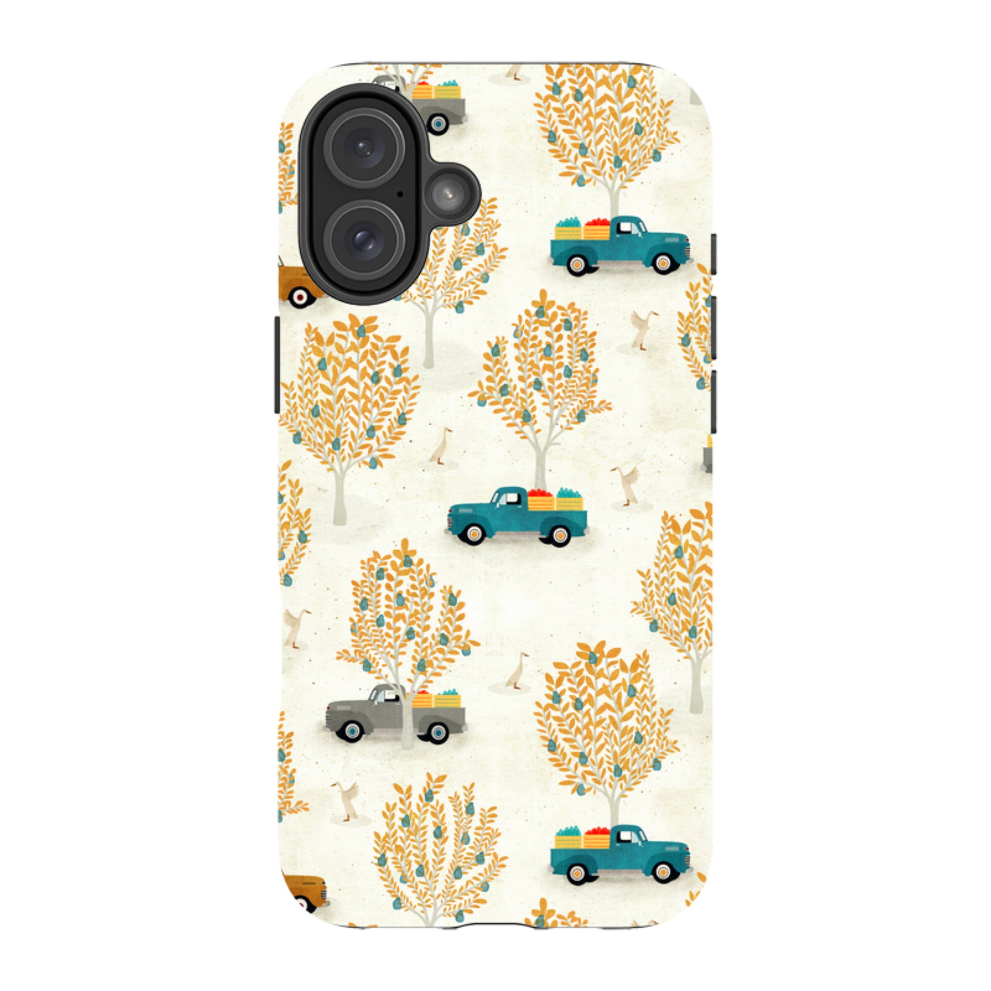 iPhone MagSafe Tough Case - Pear Trees and Trucks By Katherine Quinn