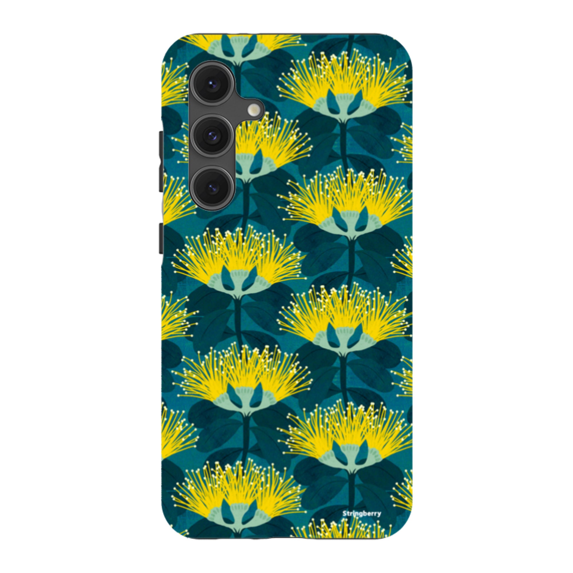 Samsung Tough Case - Pohutukawa Yellow And Blue By Katherine Quinn