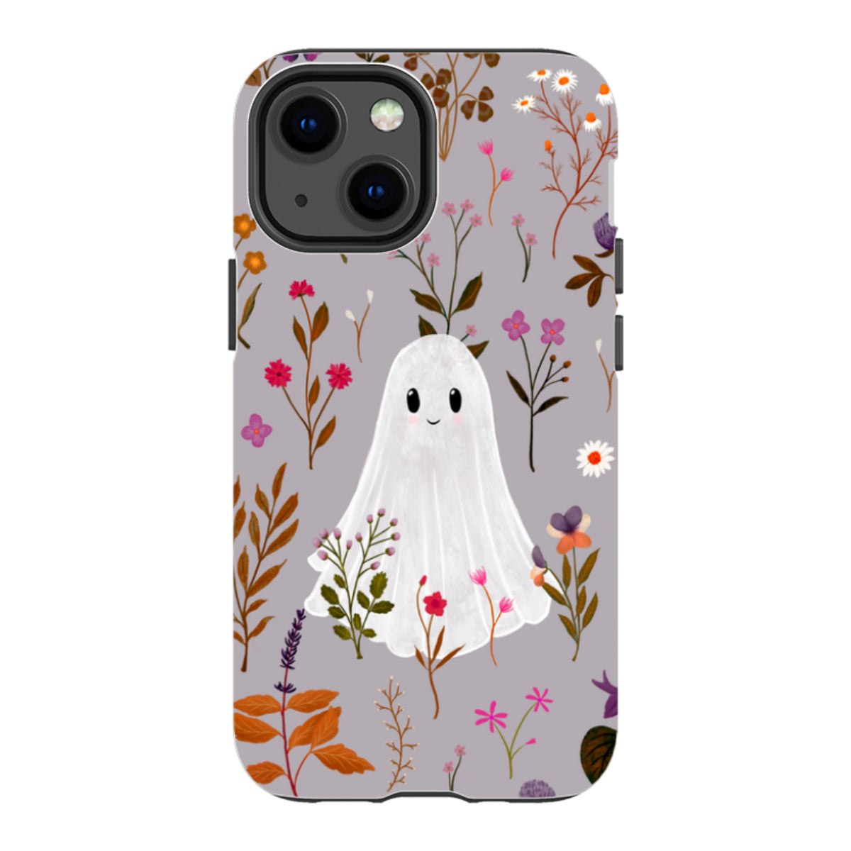 iPhone Tough Case - Ghost in the Garden - Mauve Multi By Katherine Quinn