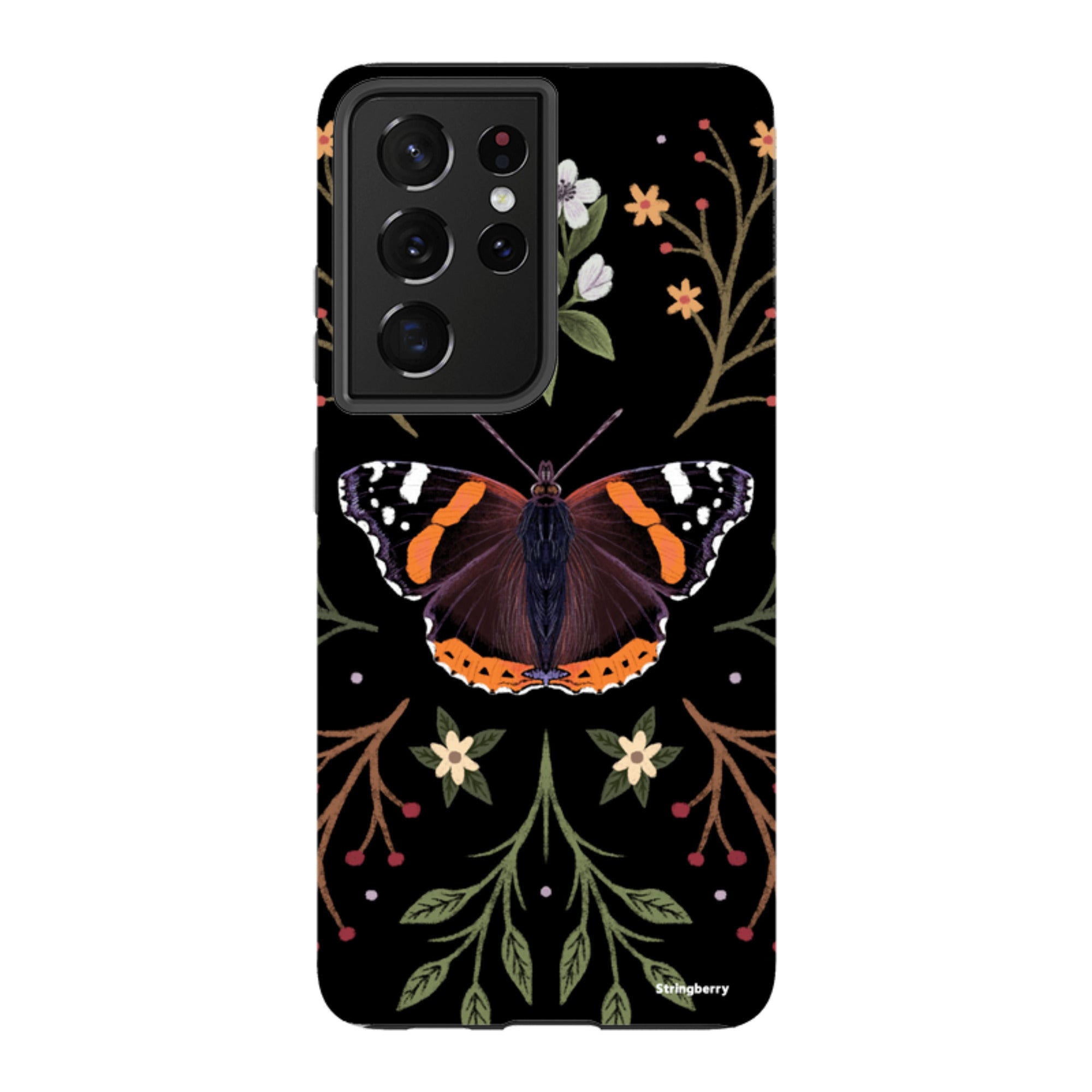 Samsung Tough Case - Red Admiral Butterfly By Anna Stead