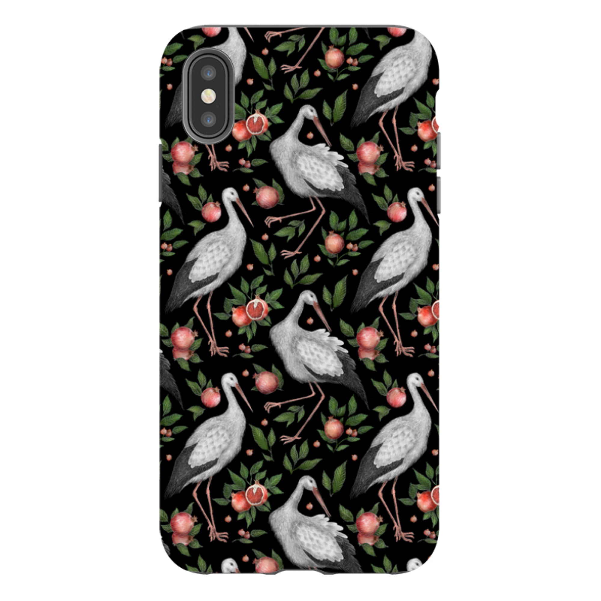 iPhone Tough Case - Stork Pattern By Catherine Rowe