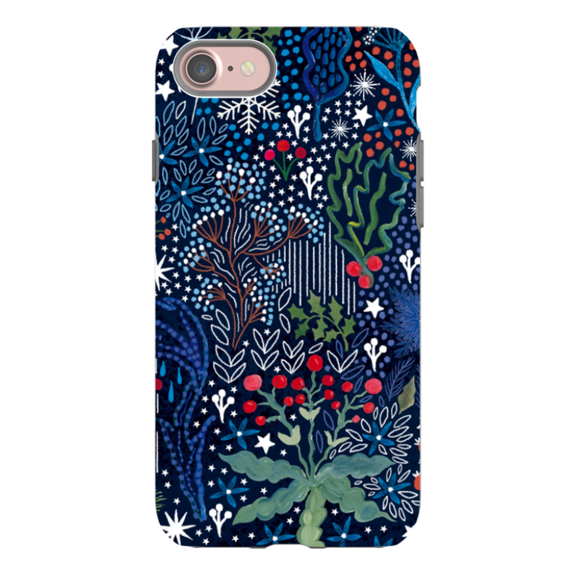 iPhone Tough Case - Winter Flowers I By Emma Frances Grant