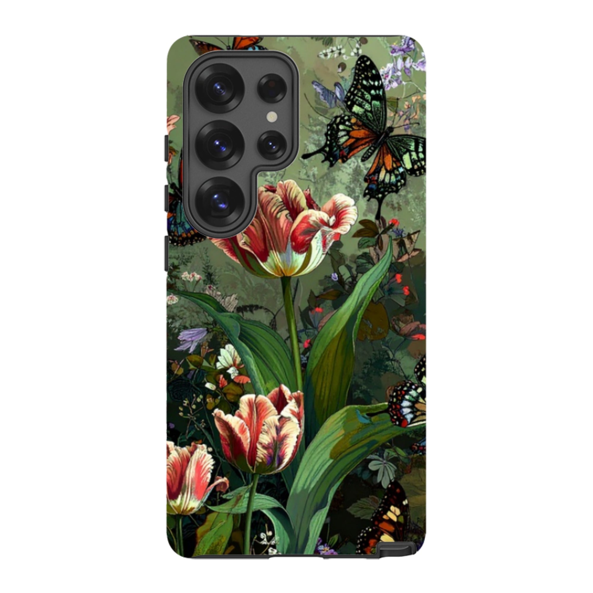 Samsung Tough Case - Green Vyne Butterflies