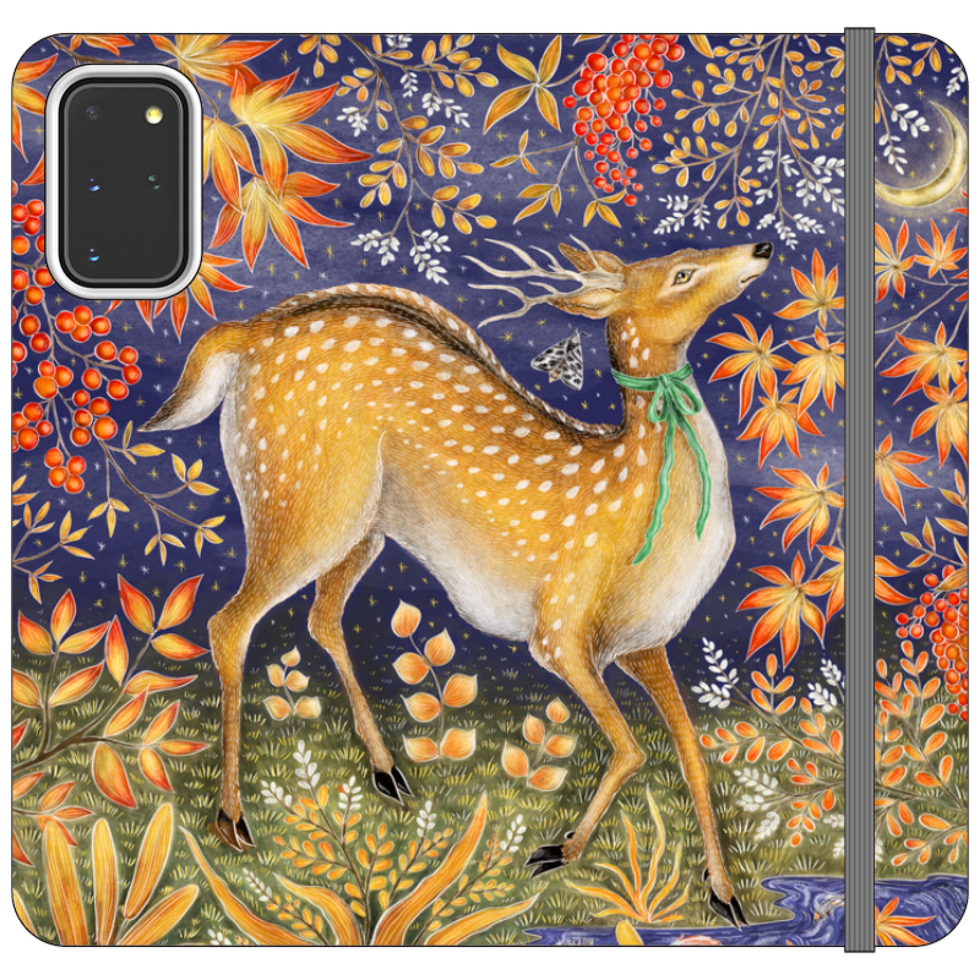 Autumn Deer Wallet Case By Catherine Rowe