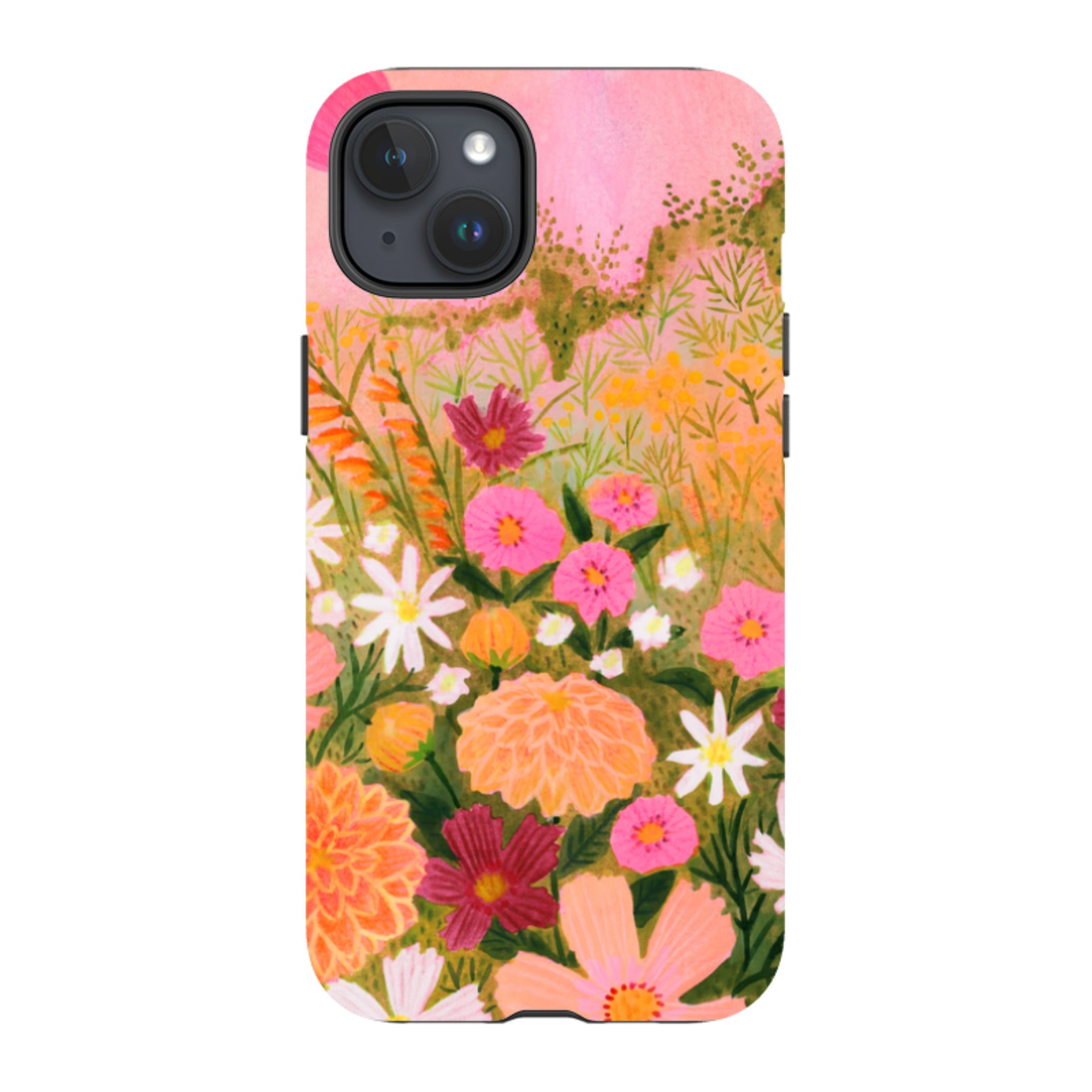 iPhone Tough Case - Flower Farm Sunset By Lee Foster Wilson