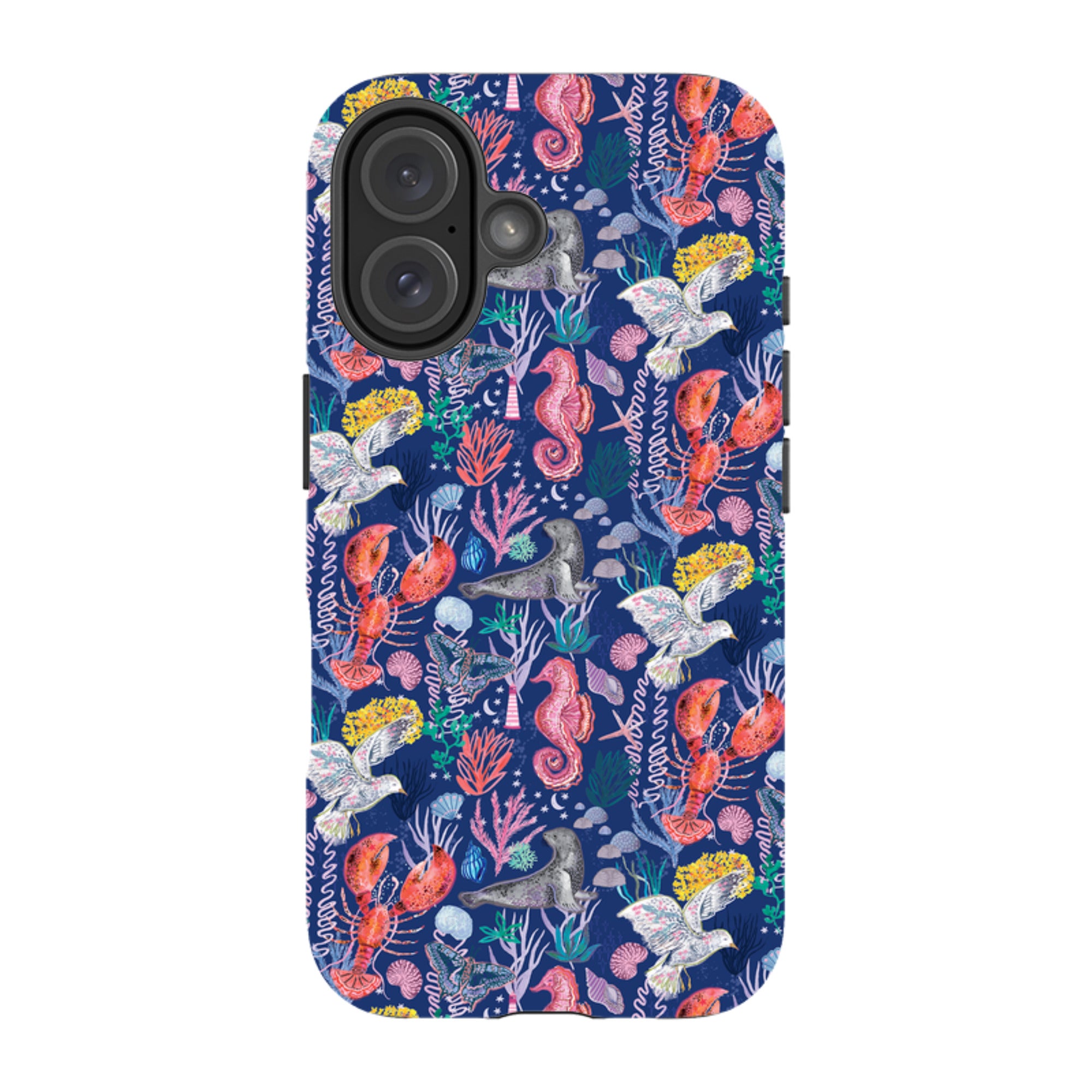 iPhone MagSafe Tough Case - Coastline Pattern C By Emma Frances Grant