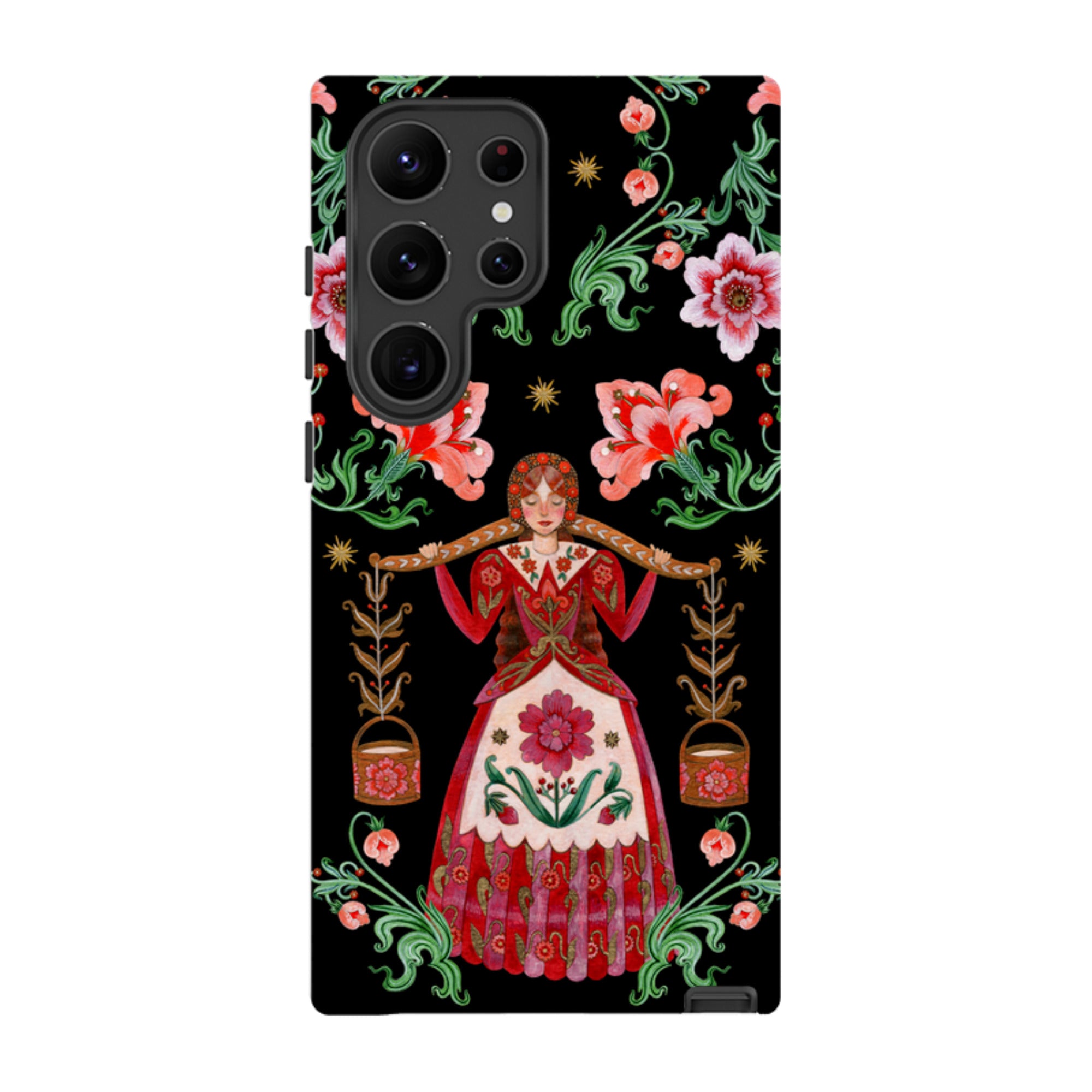 Samsung Tough  Case - Eight Maids A Milking By Maria Matos