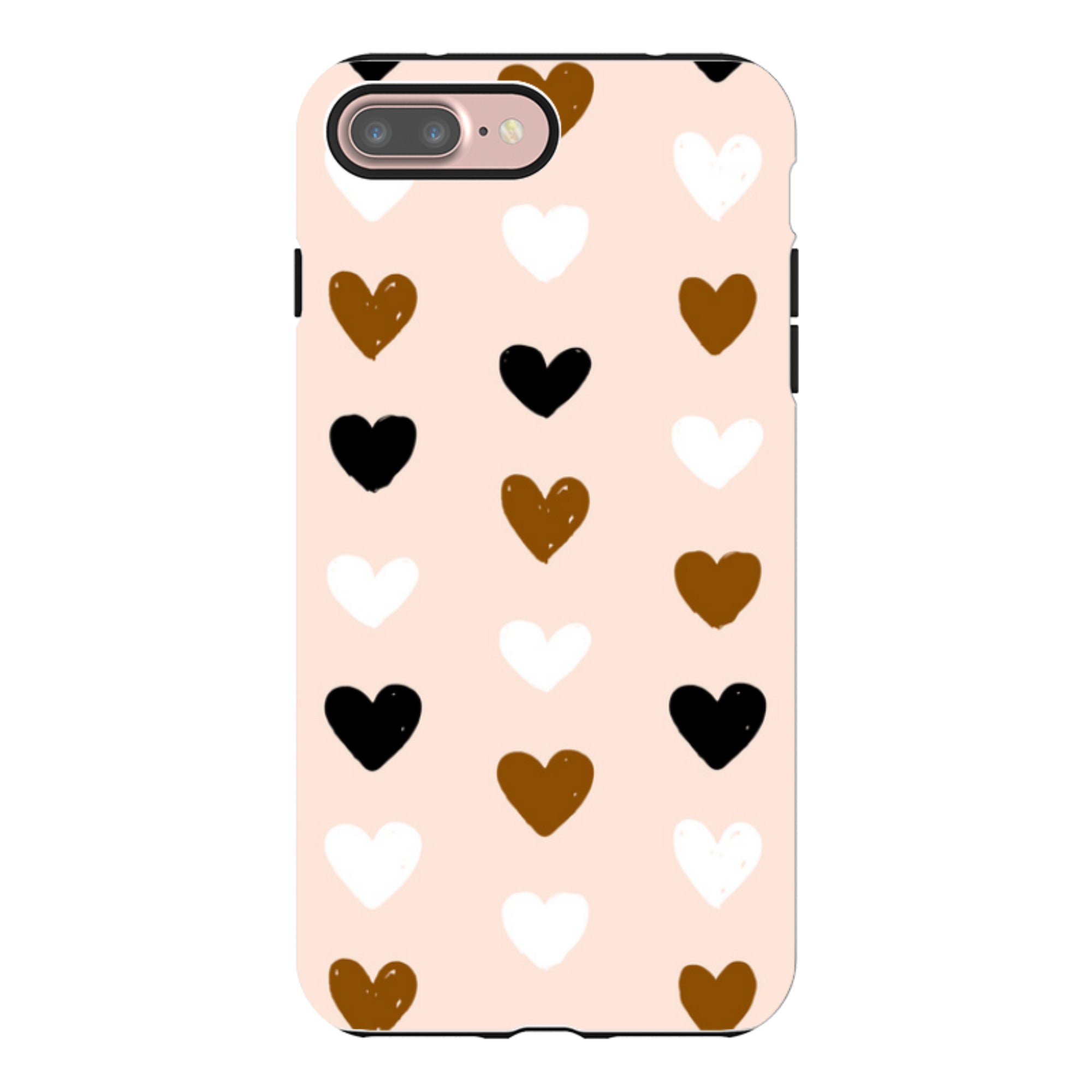 iPhone Tough Case - Hearts Pale