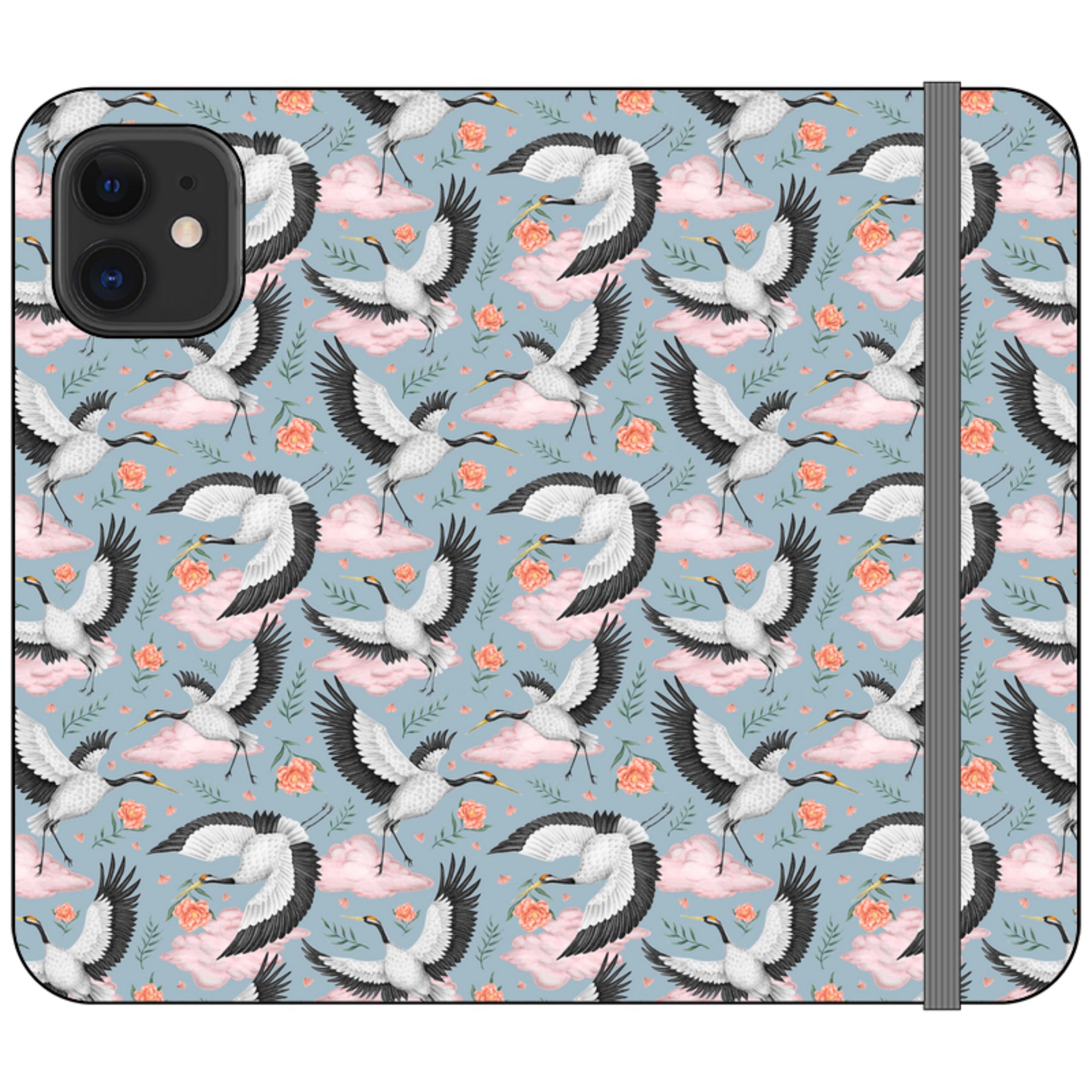 Flight of the Cranes Wallet Case By Catherine Rowe