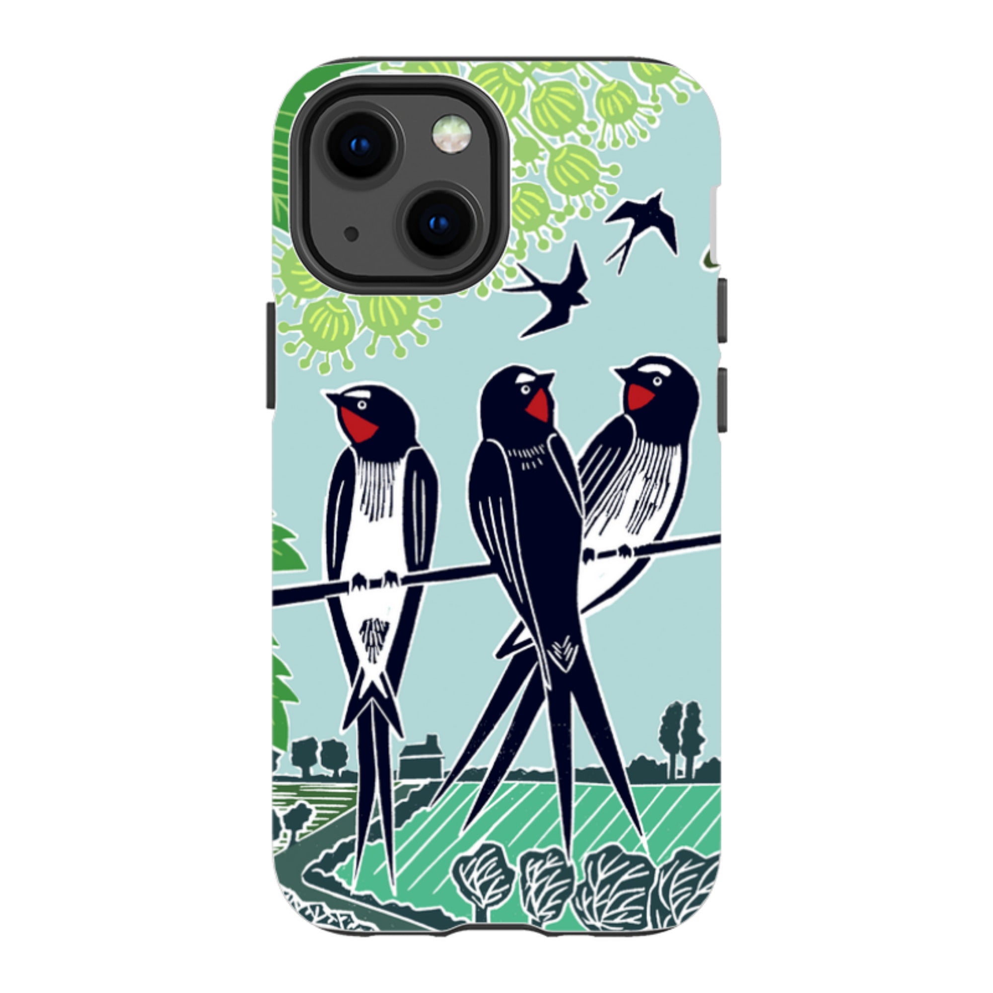 iPhone Tough Case - Swallows By Kate Heiss
