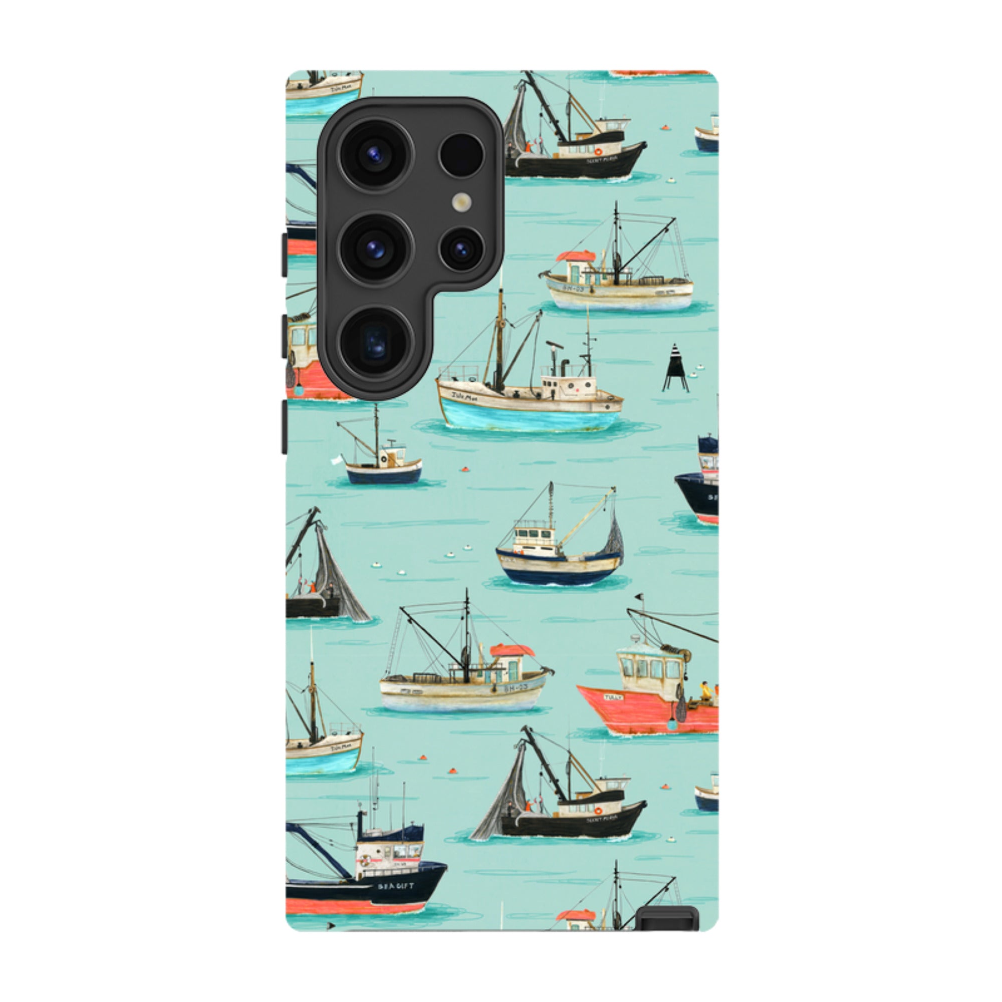 Samsung Tough Case - Fishing Boats By Katherine Quinn
