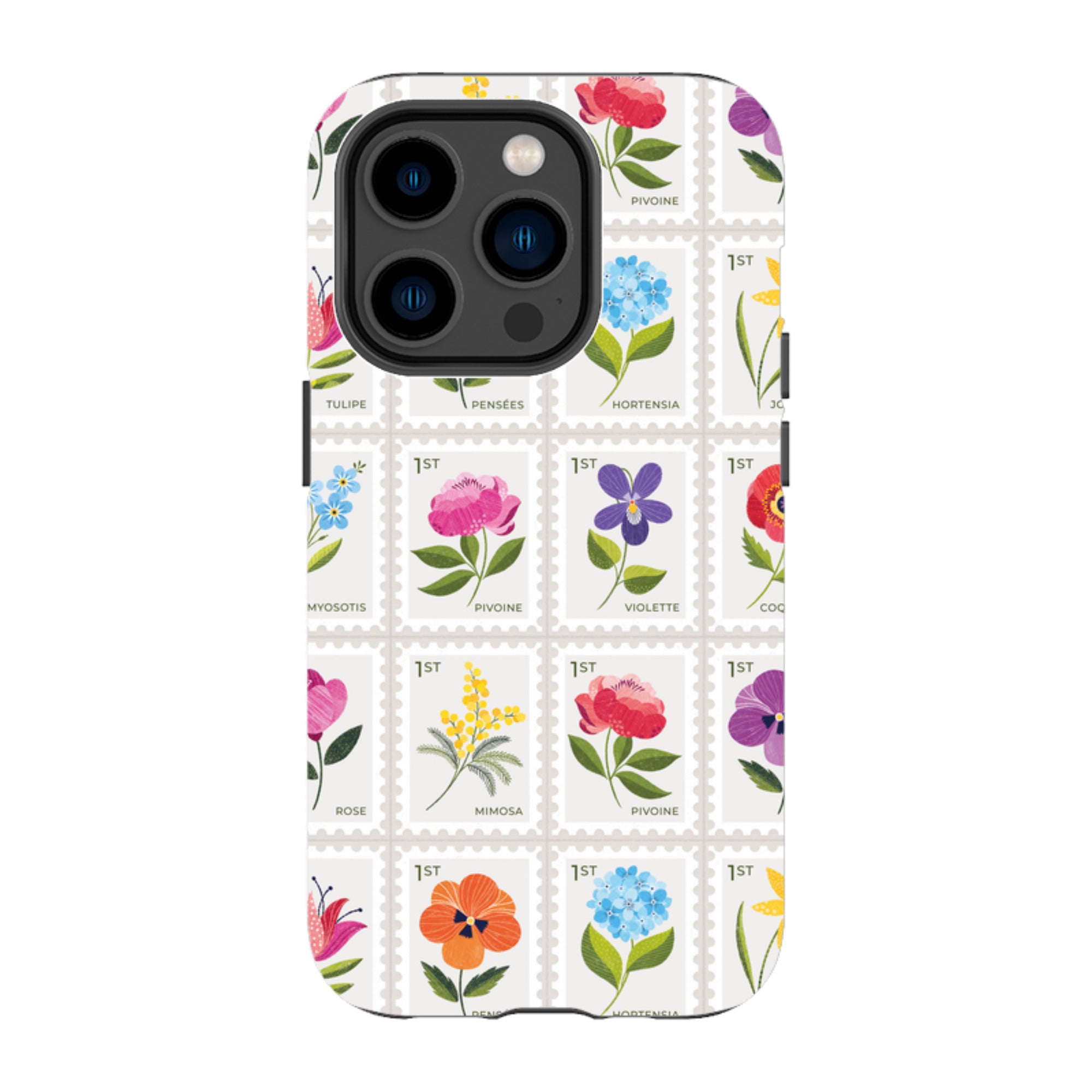iPhone MagSafe Tough Case -  Floral Postage Stamps By Ali Brookes