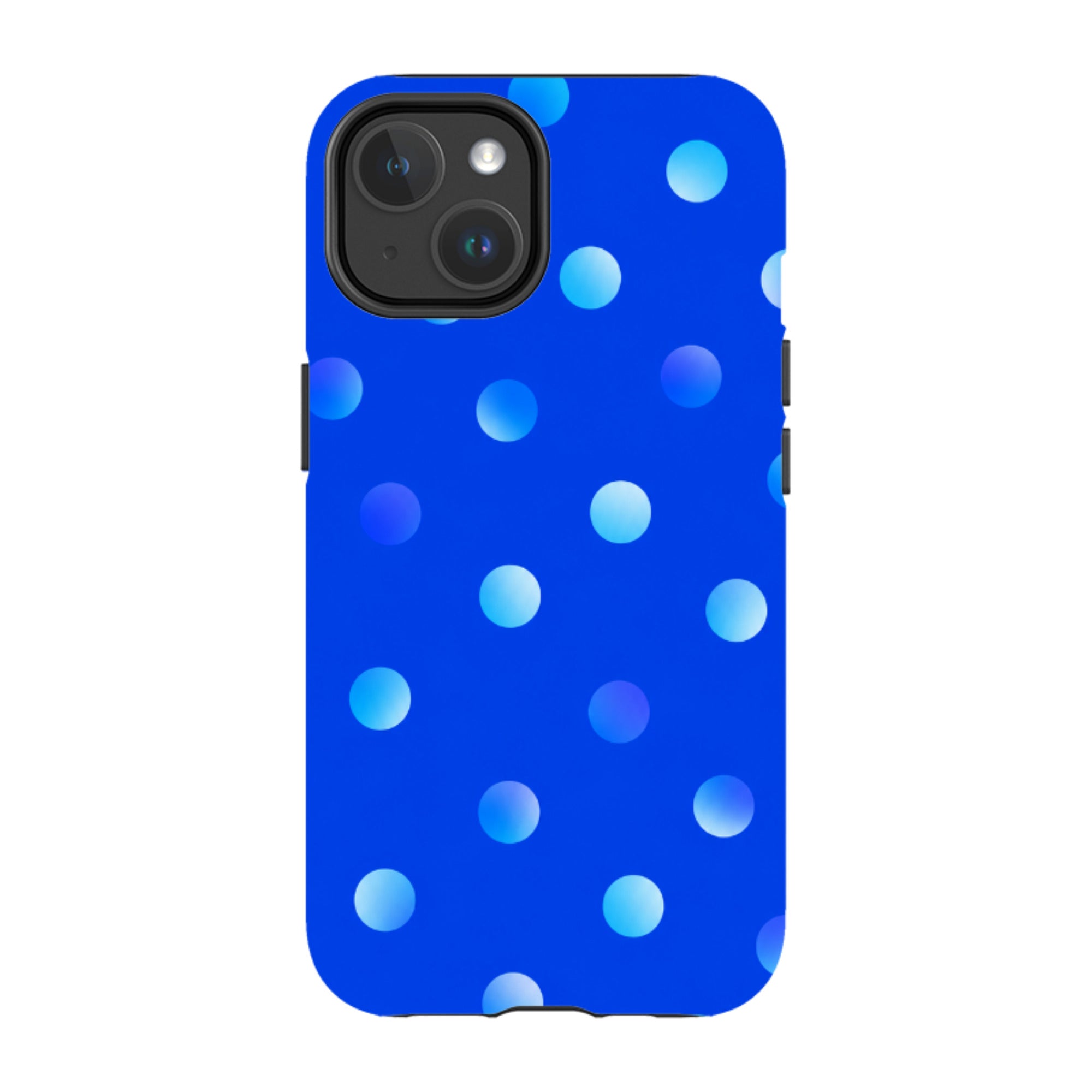 iPhone MagSafe Tough Case - Blue Polka Dot