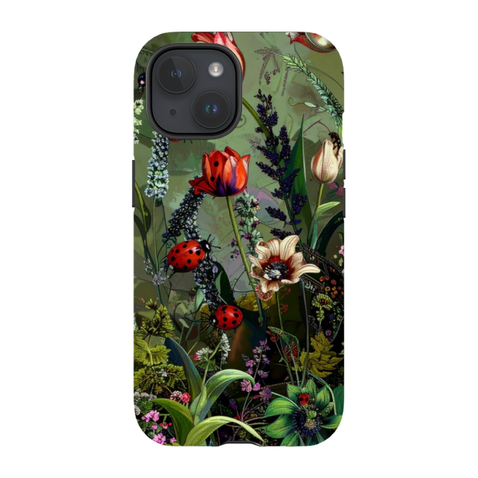 iPhone Tough Case - Green Vyne Ladybirds