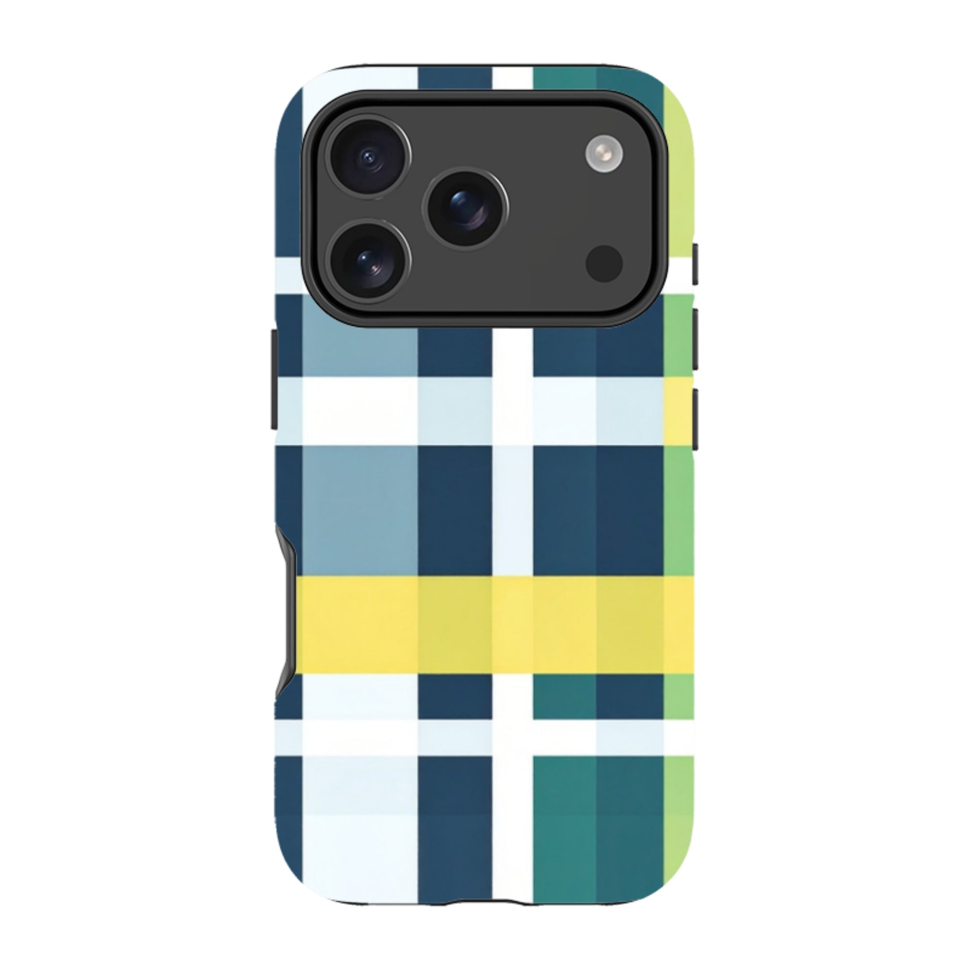 iPhone Tough Case - Forest Gingham