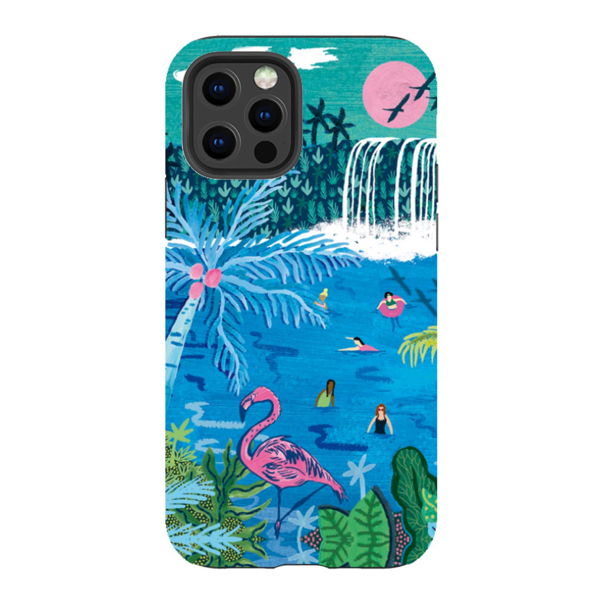 iPhone Tough Case - Palm Pool By Emma Frances Grant