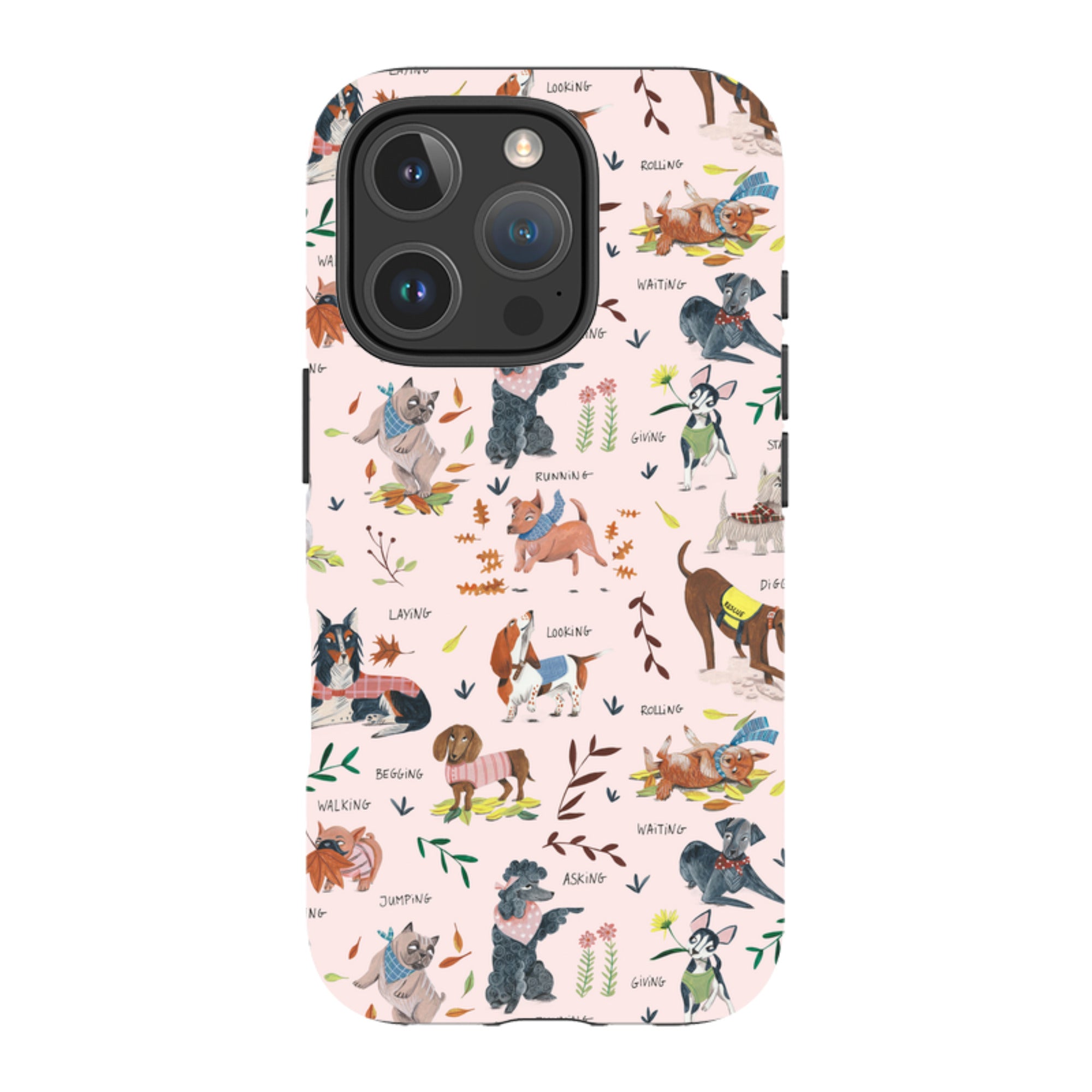 iPhone Tough Case - Dog Pattern By Caroline Bonne Muller