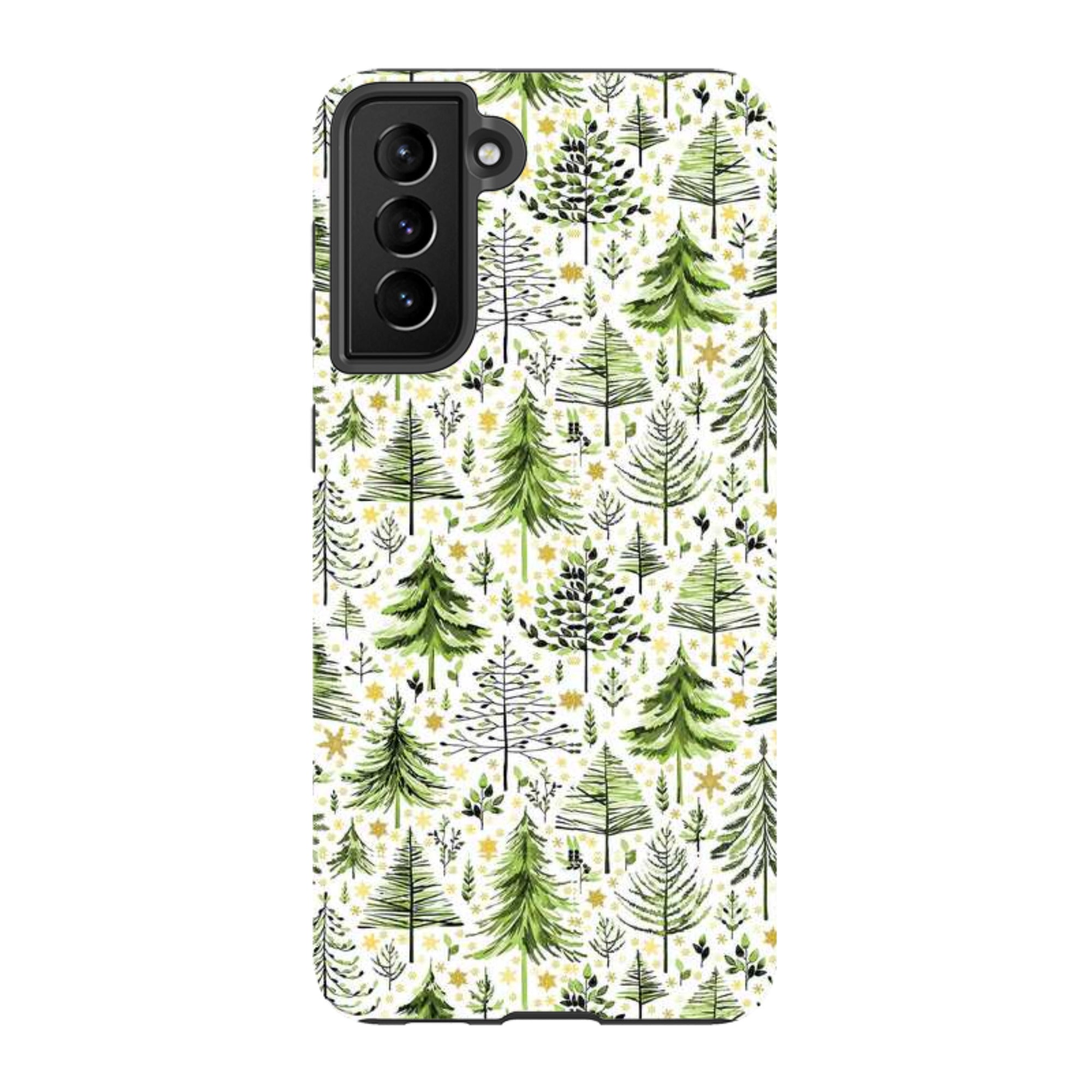 Samsung Tough Case - Green Xmas Trees By Elisabeth Haager