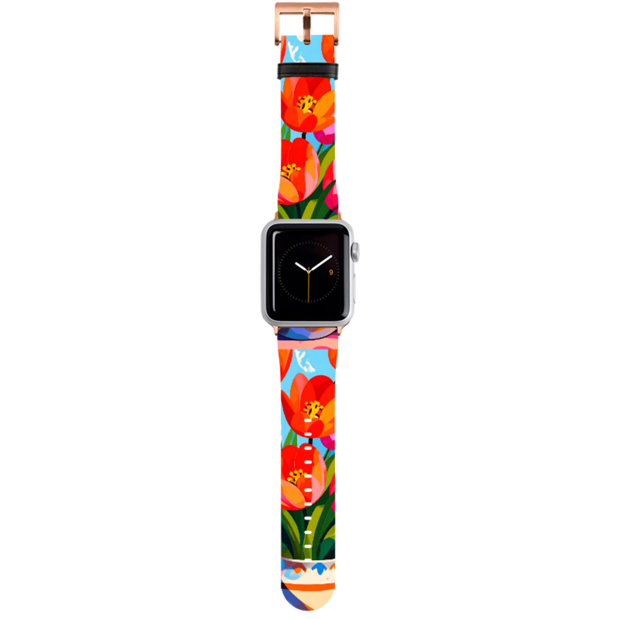 Tulip Pot Floral Apple Watch Strap
