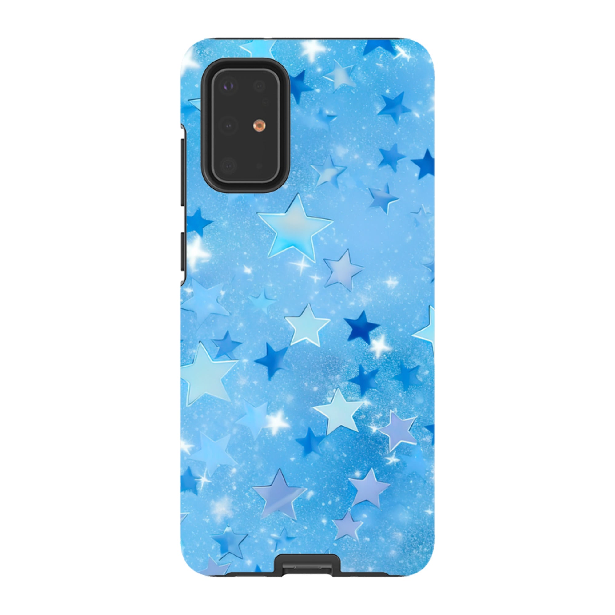 Samsung Tough Case - Blue Stars II  (Case Does Not Glitter)