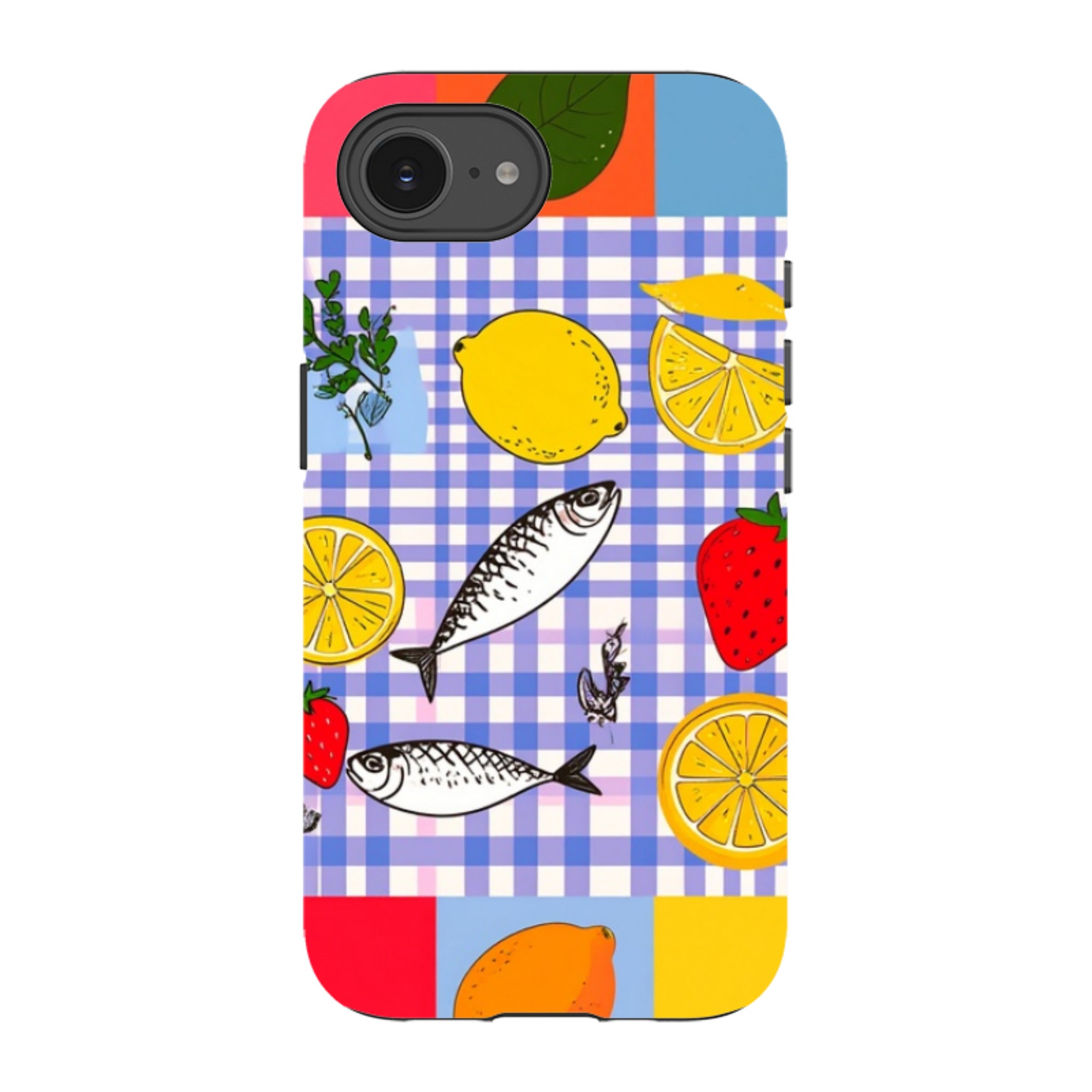 iPhone Tough Case - Sardines and Checks