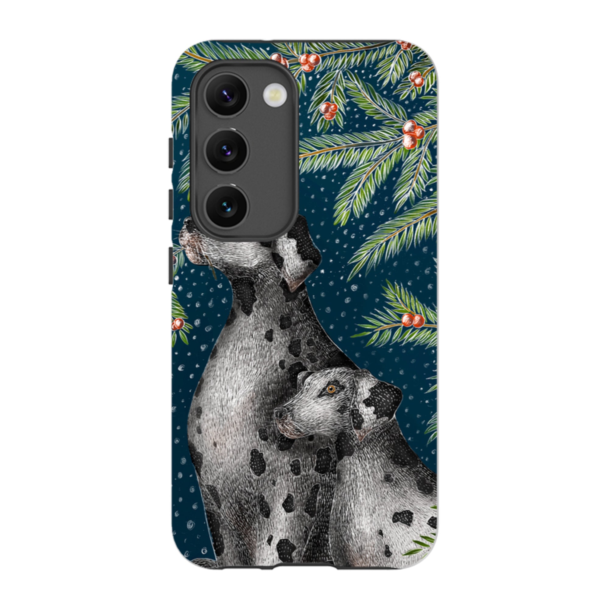 Samsung Tough Case - Christmas Dalmatians By Catherine Rowe