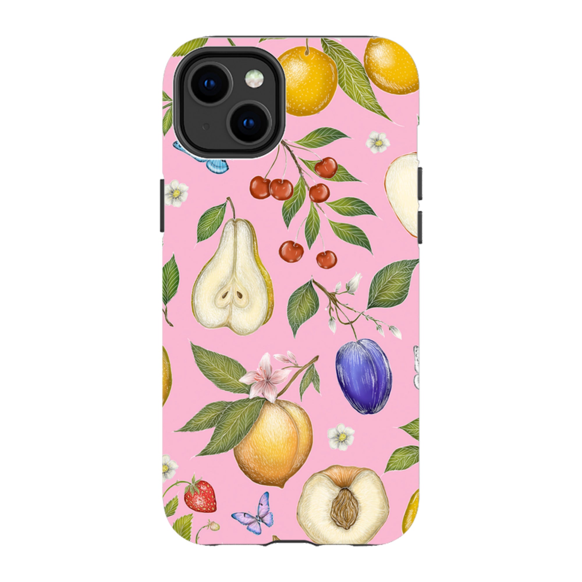 iPhone MagSafe Tough Case -  Pink Fruits By Catherine Rowe