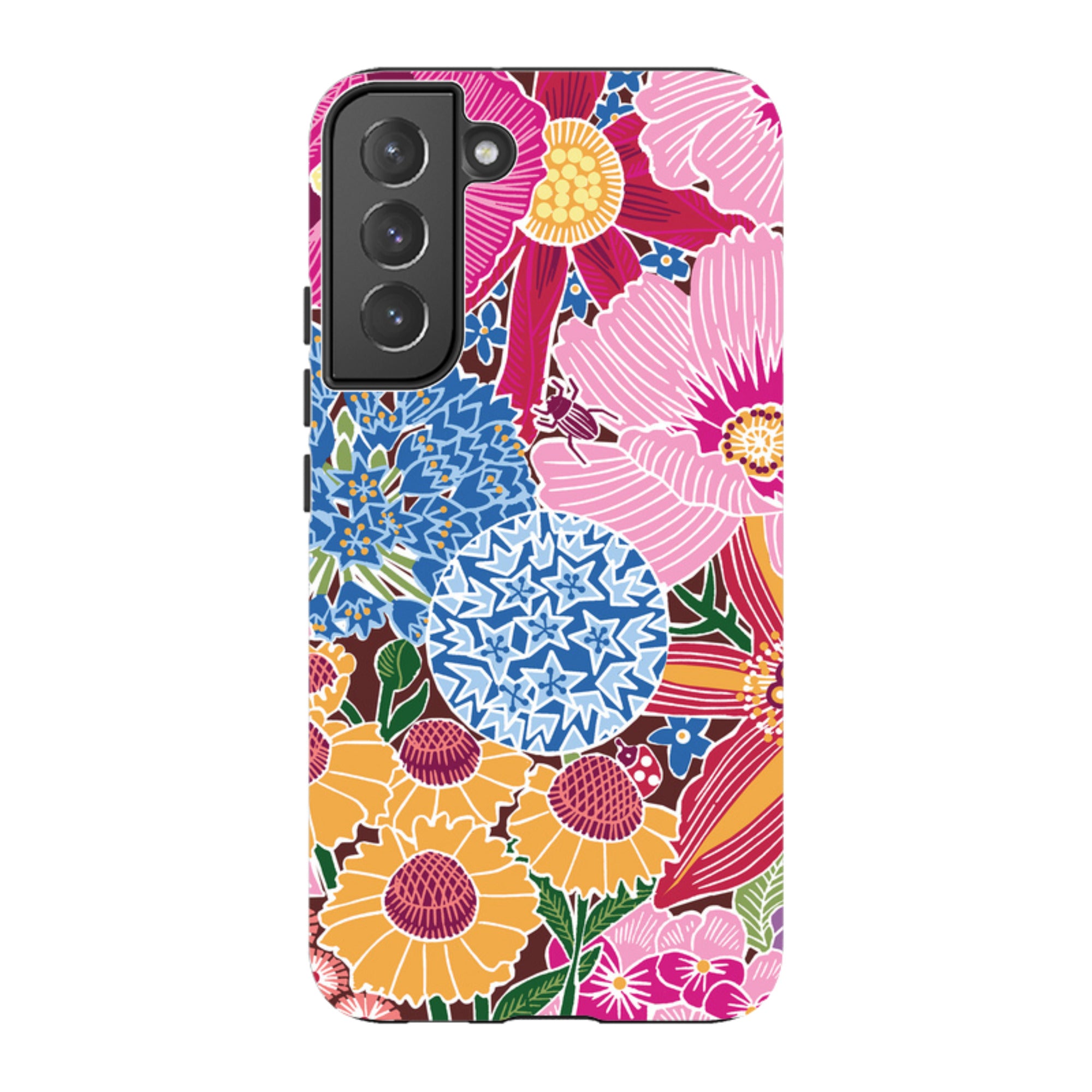 Samsung Tough Case - Jigsaw Floral 2 By kate Heiss