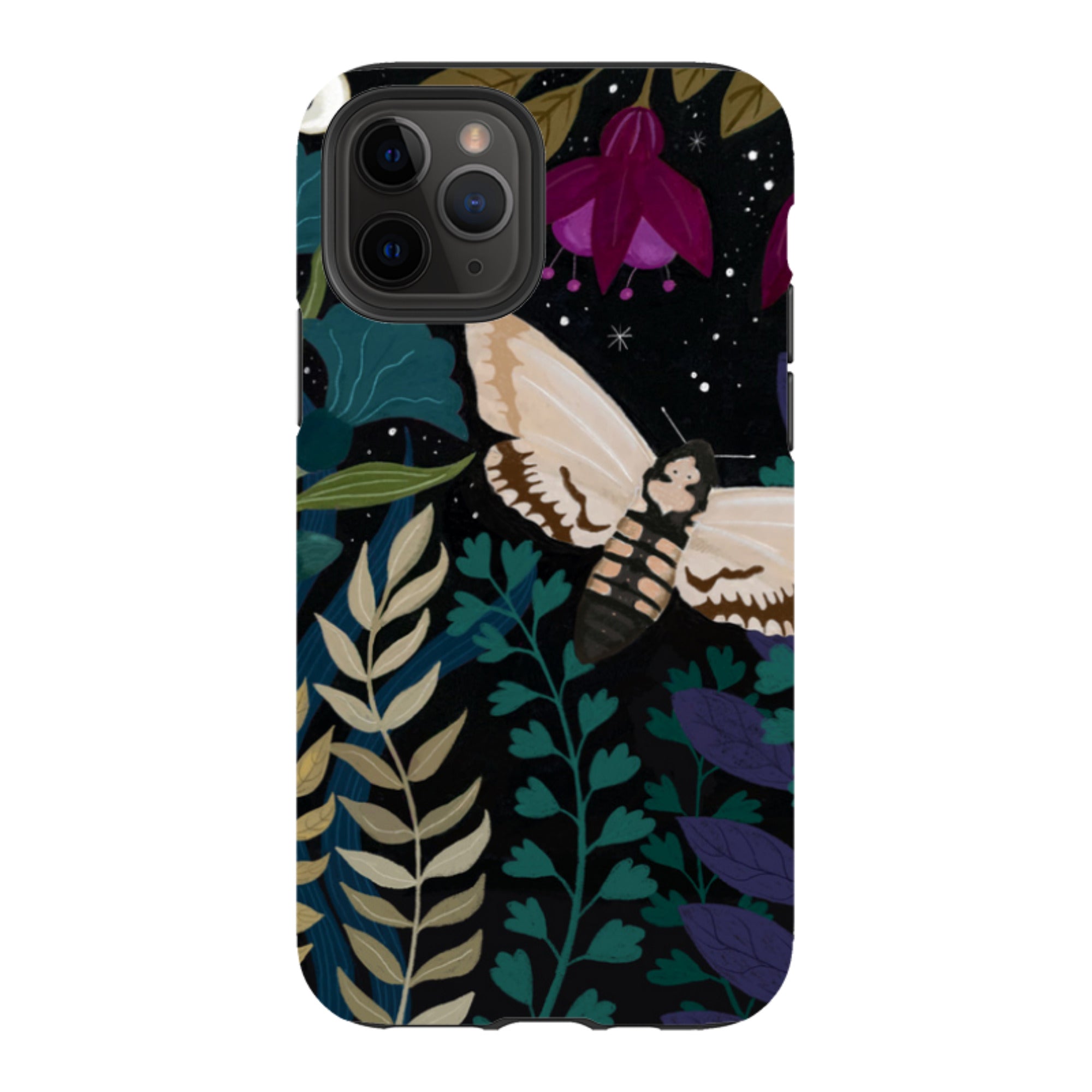 iPhone Tough Case - Midnight Moths By Bex Parkin
