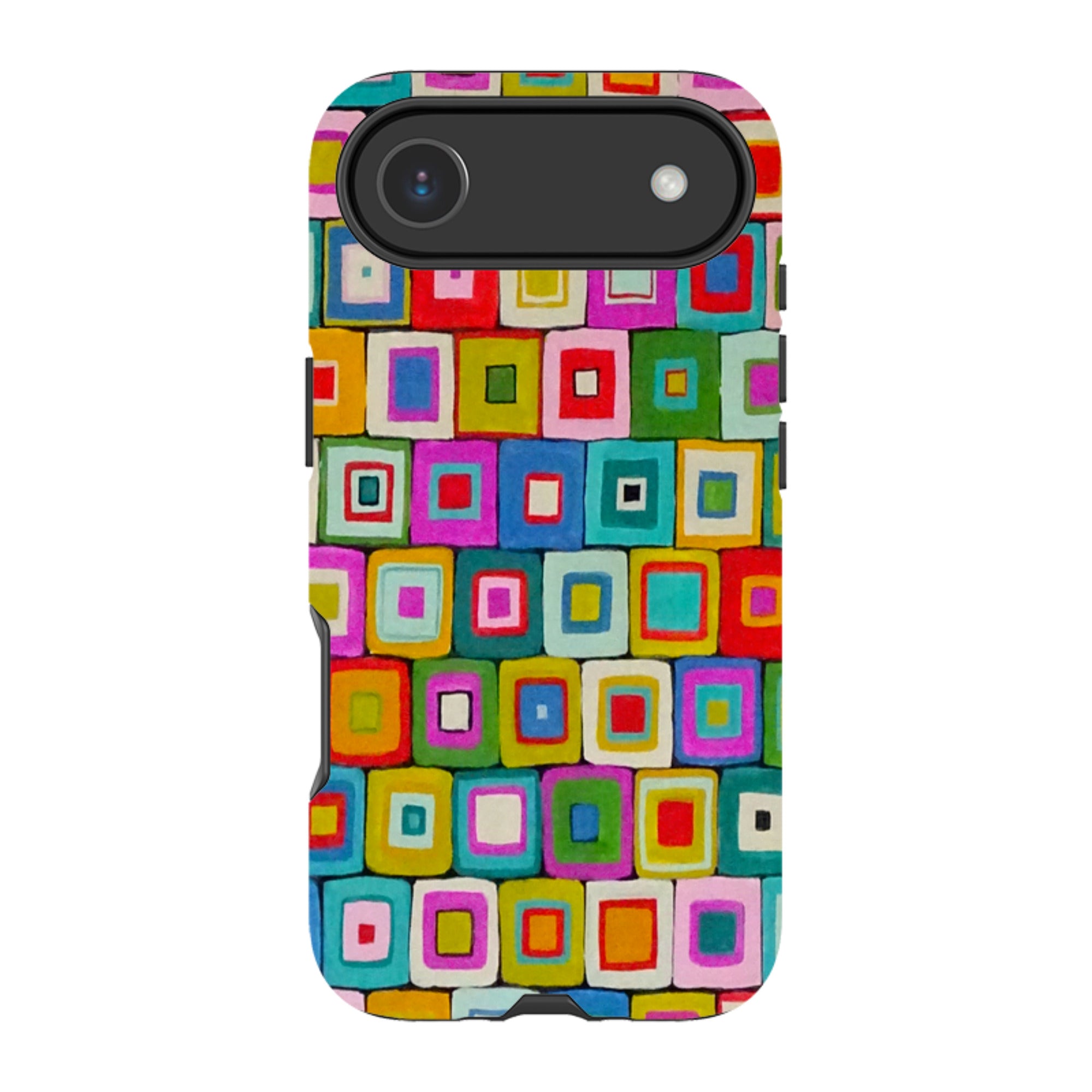 iPhone Tough Case - Atelier Blanket Squares Bright By Sarah Campbell