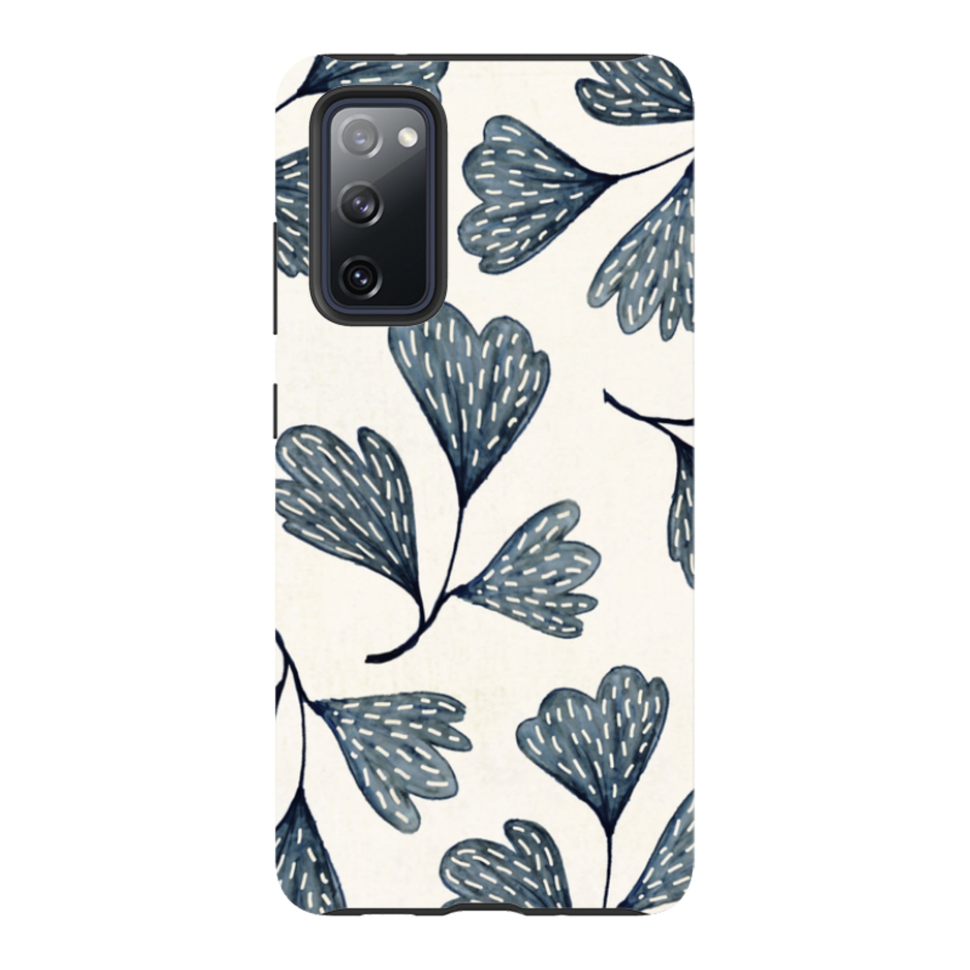 Samsung Tough Case - Indigo Leaves By Katherine Quinn
