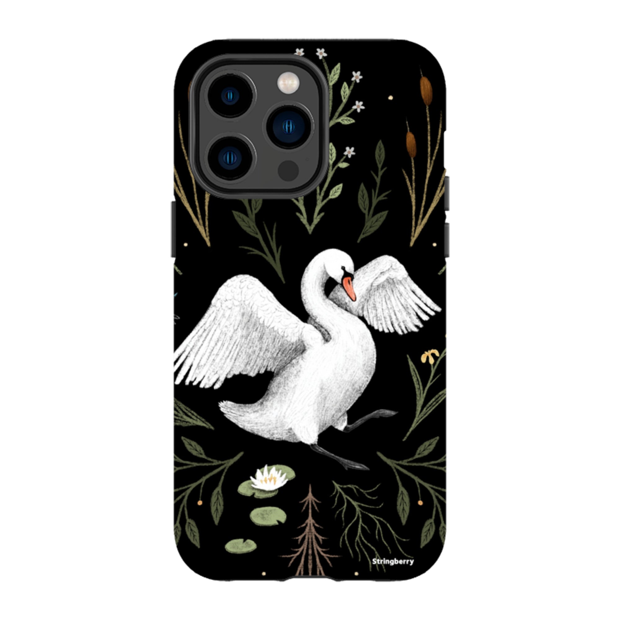 iPhone Tough Case - Swan By Anna Stead