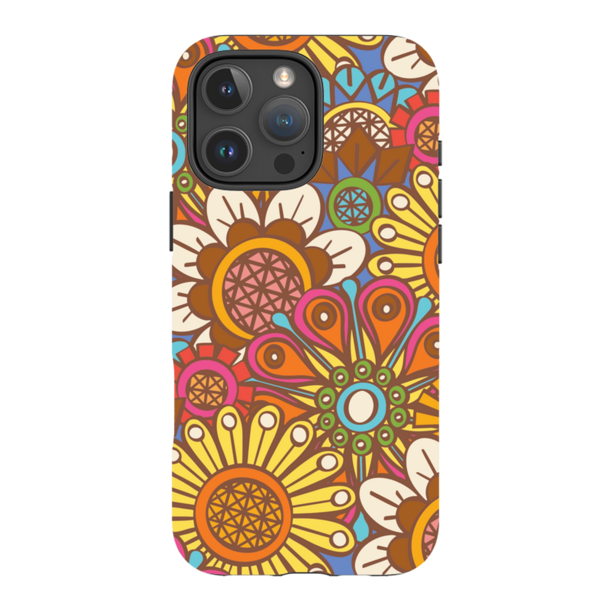 iPhone MagSafe Tough Case - Retro Posy Brights By Amelia Bowman