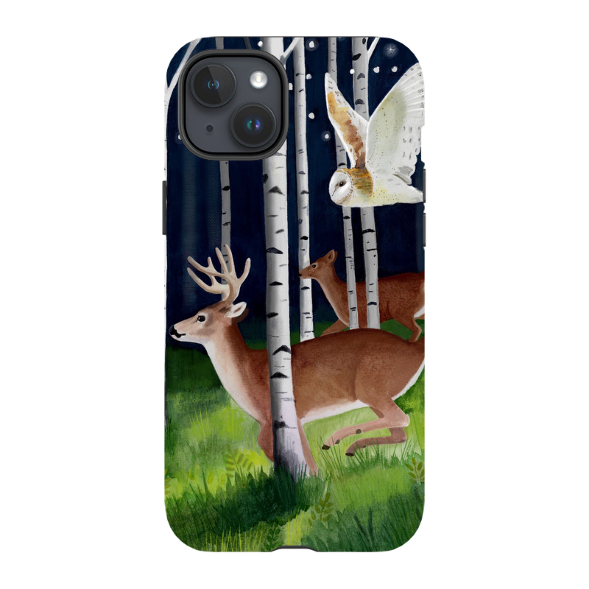 iPhone MagSafe Tough Case - Green Forest By Bex Parkin