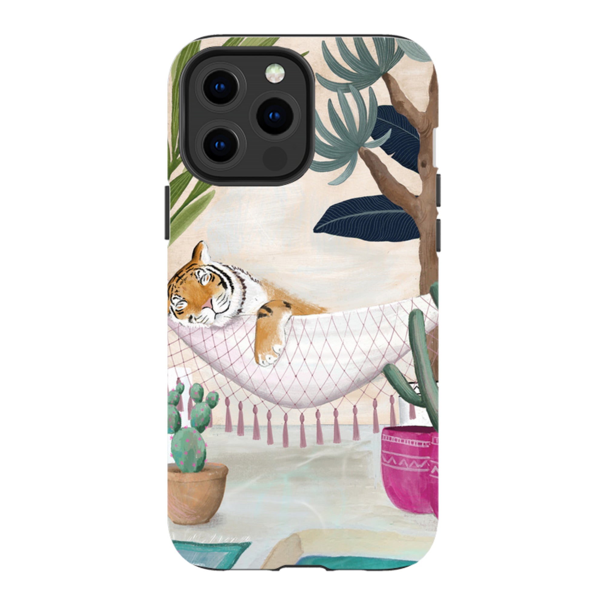 iPhone MagSafe Tough Case - Tiger Hammock By Bex Parkin