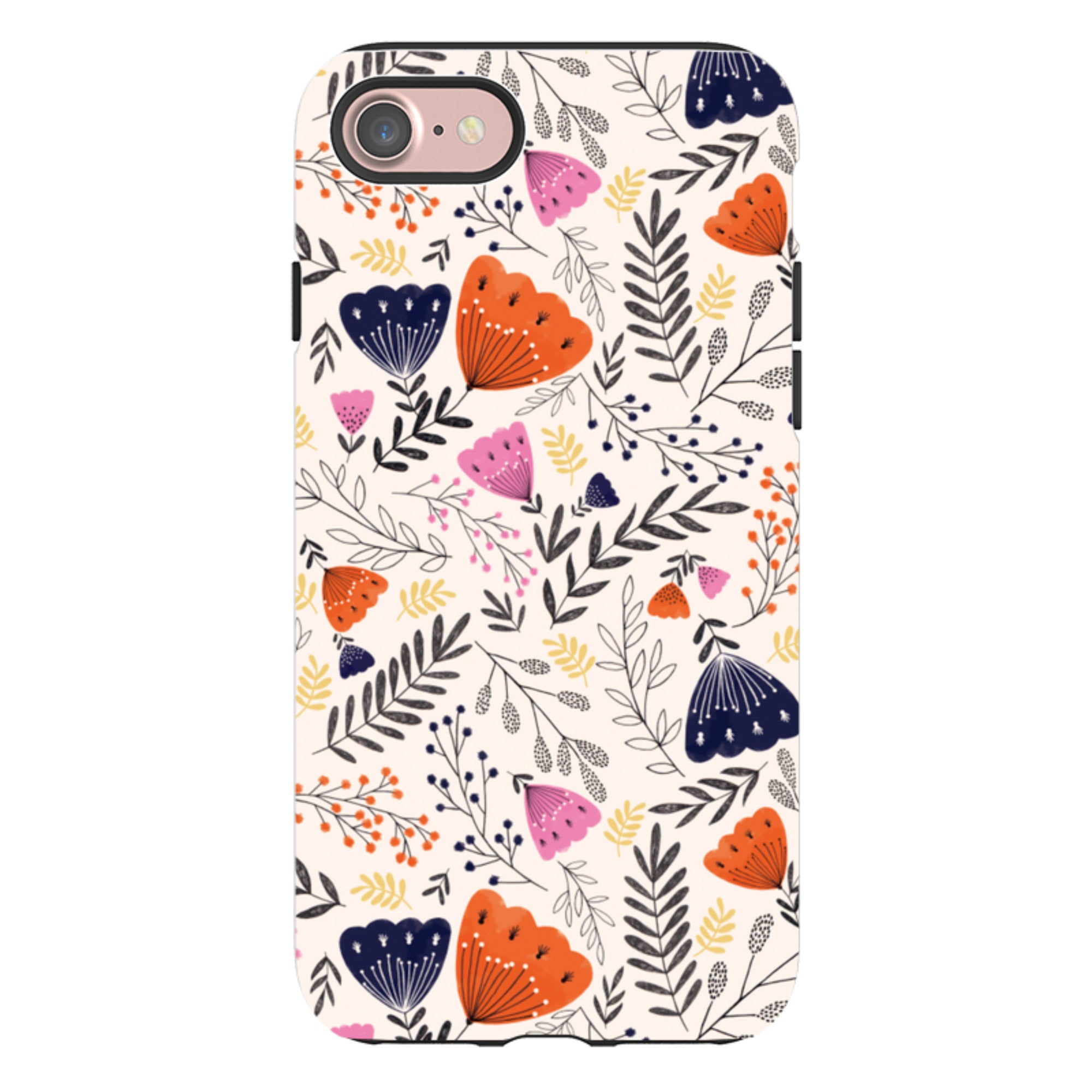 iPhone Tough Case - Pink Floral By Jade Mosinski