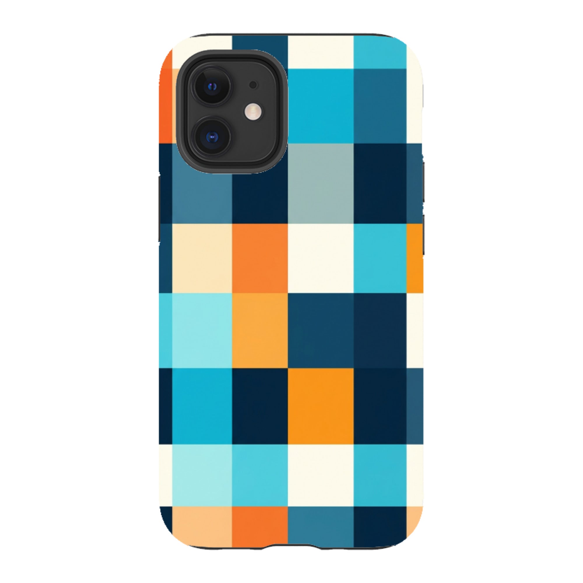 iPhone Tough Case - Navy Blue & Orange