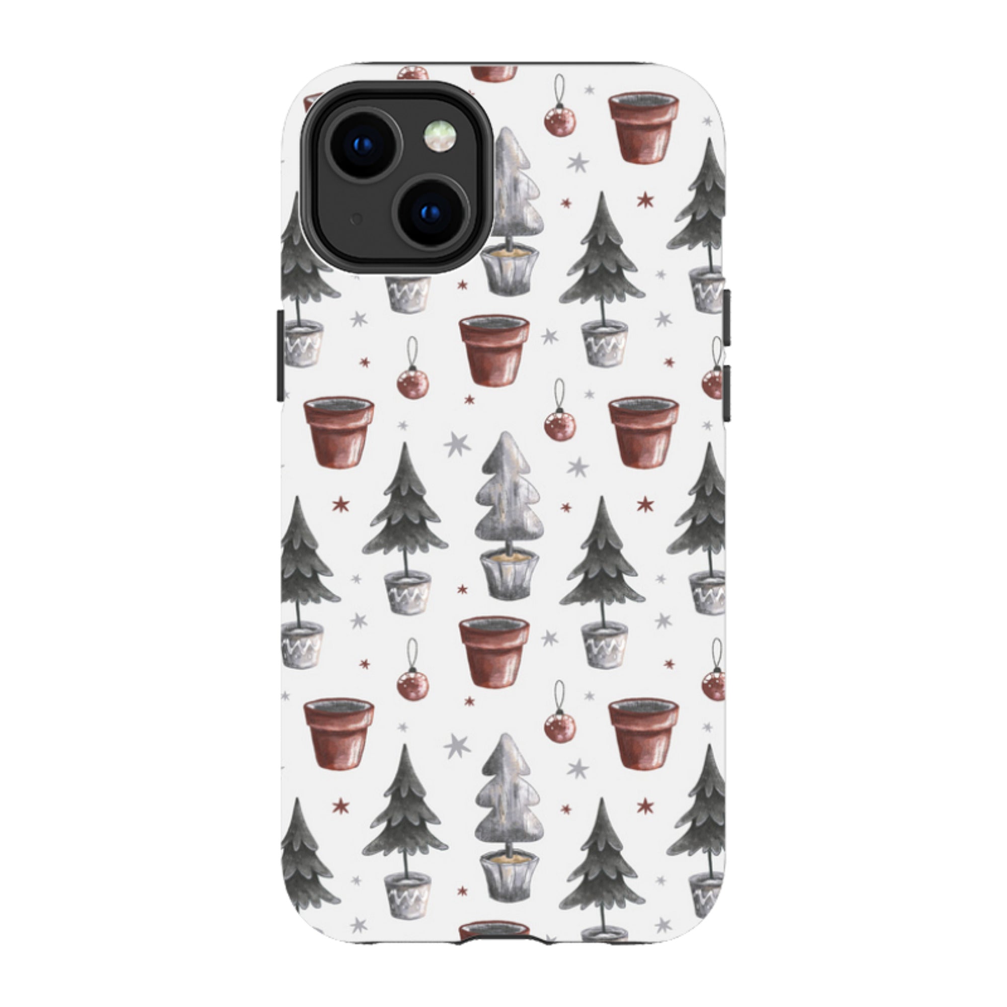 iPhone Tough Case - Xmas Tree Pattern