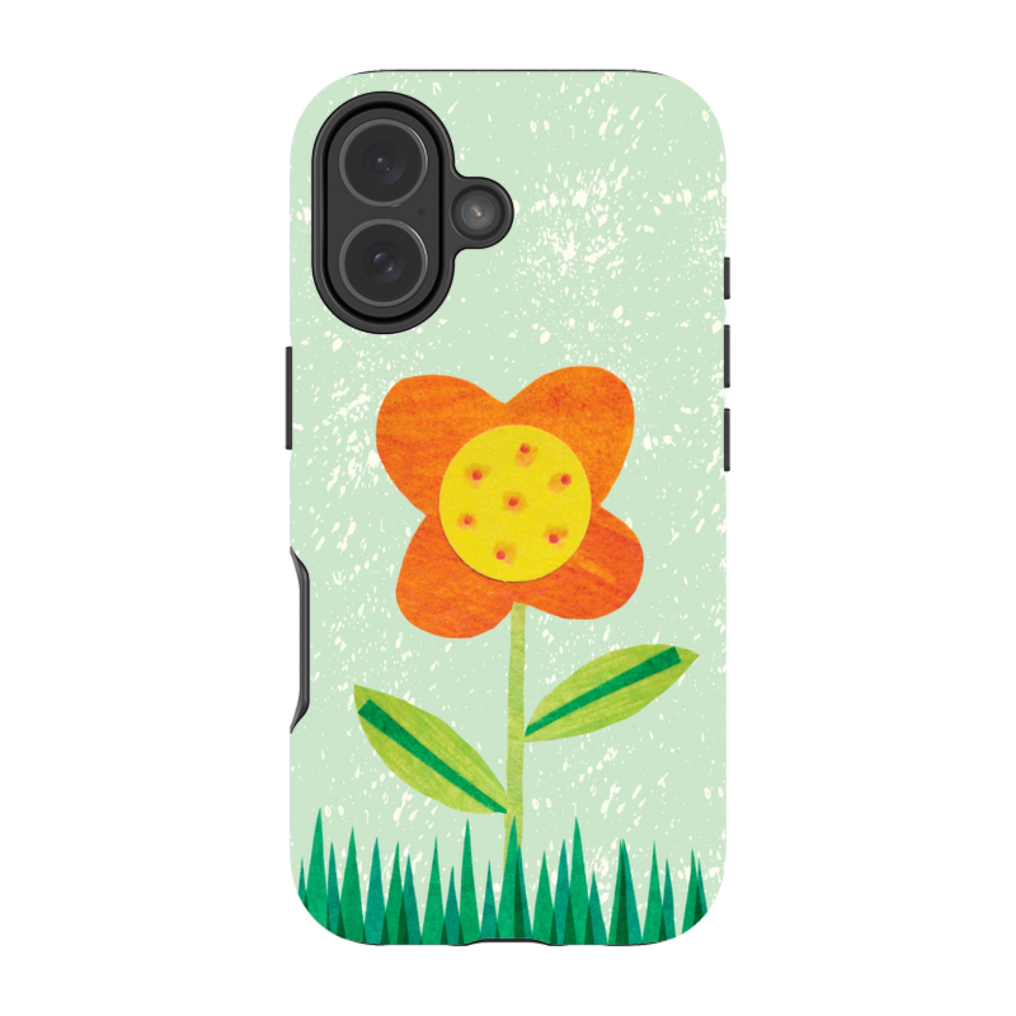 iPhone MagSafe Tough Case - Orange Flower By Tracey English